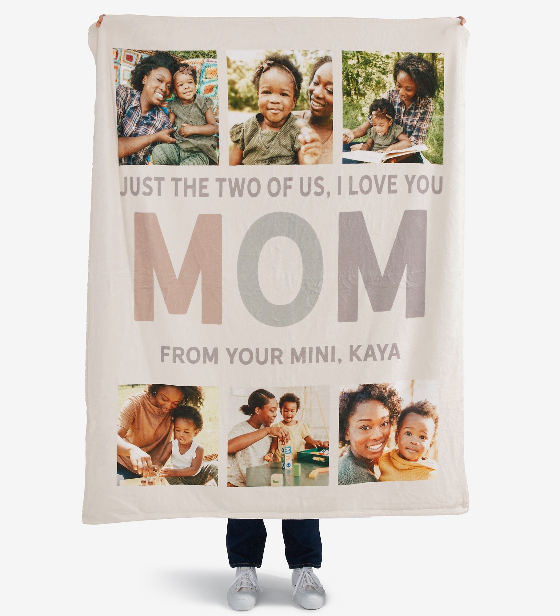 Glad You're Our Mom Personalized Photo Blanket