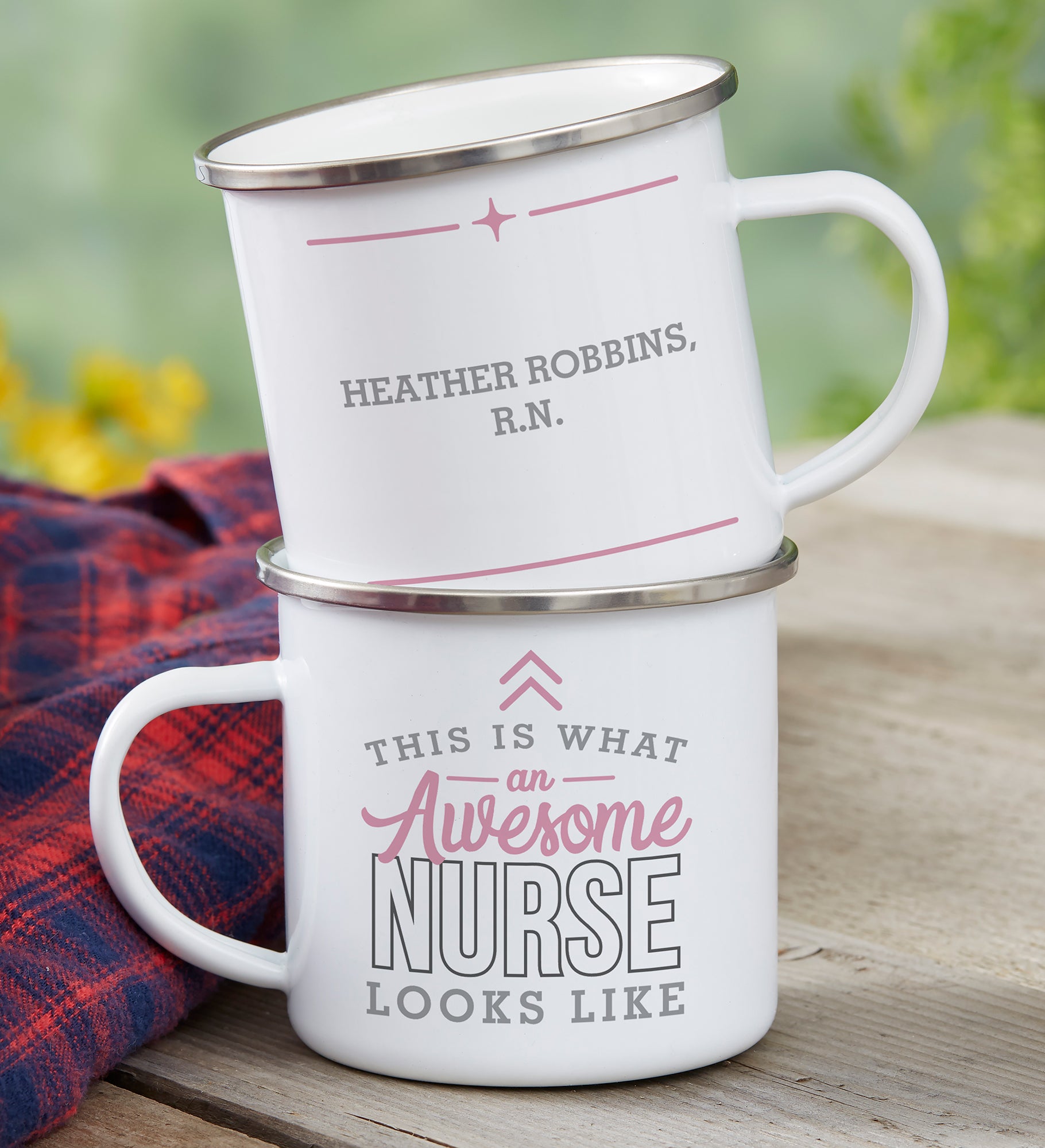 This Is What an Awesome Nurse Looks Like Personalized Camping Mug
