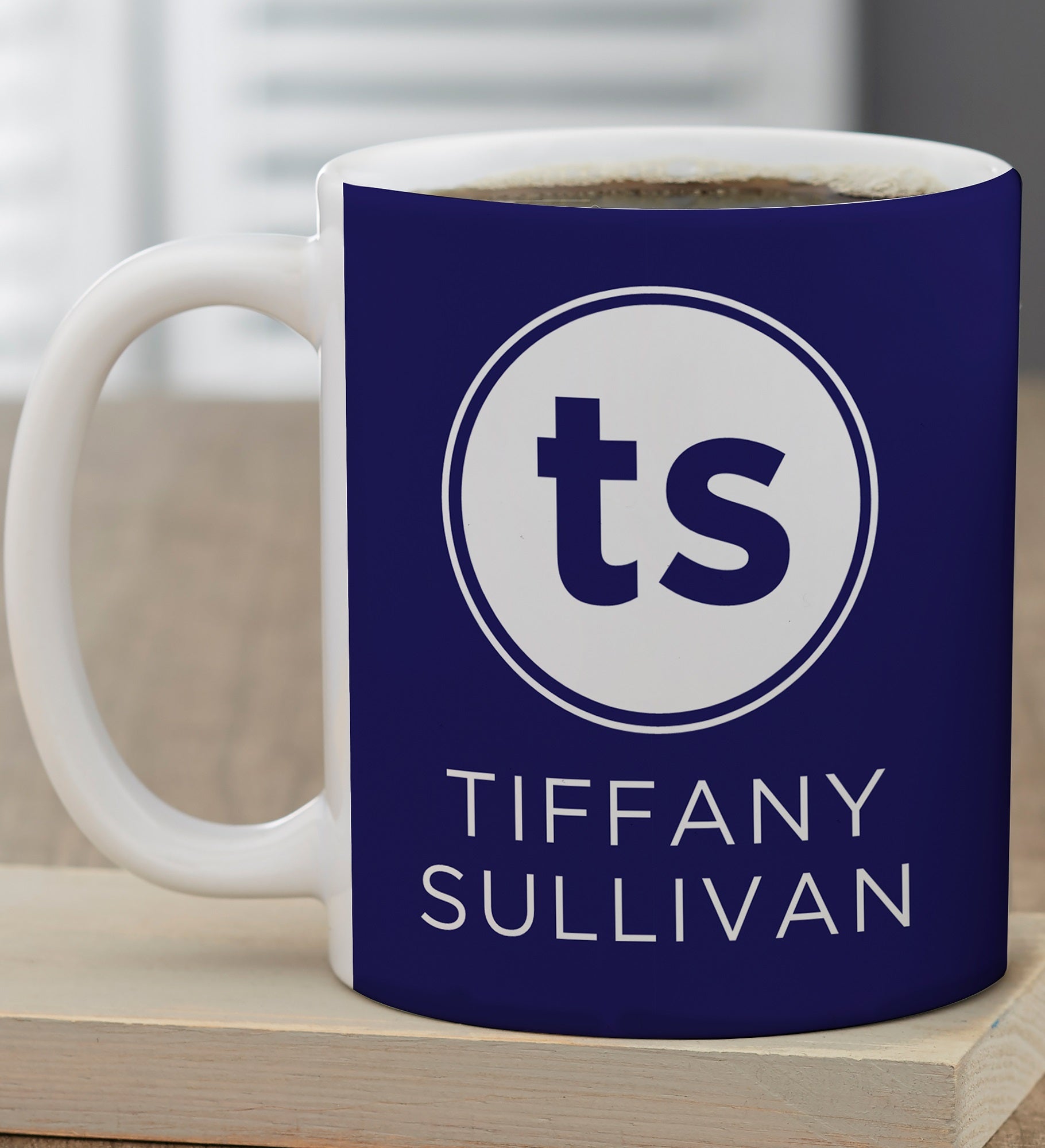 Modern Initials Personalized Coffee Mugs