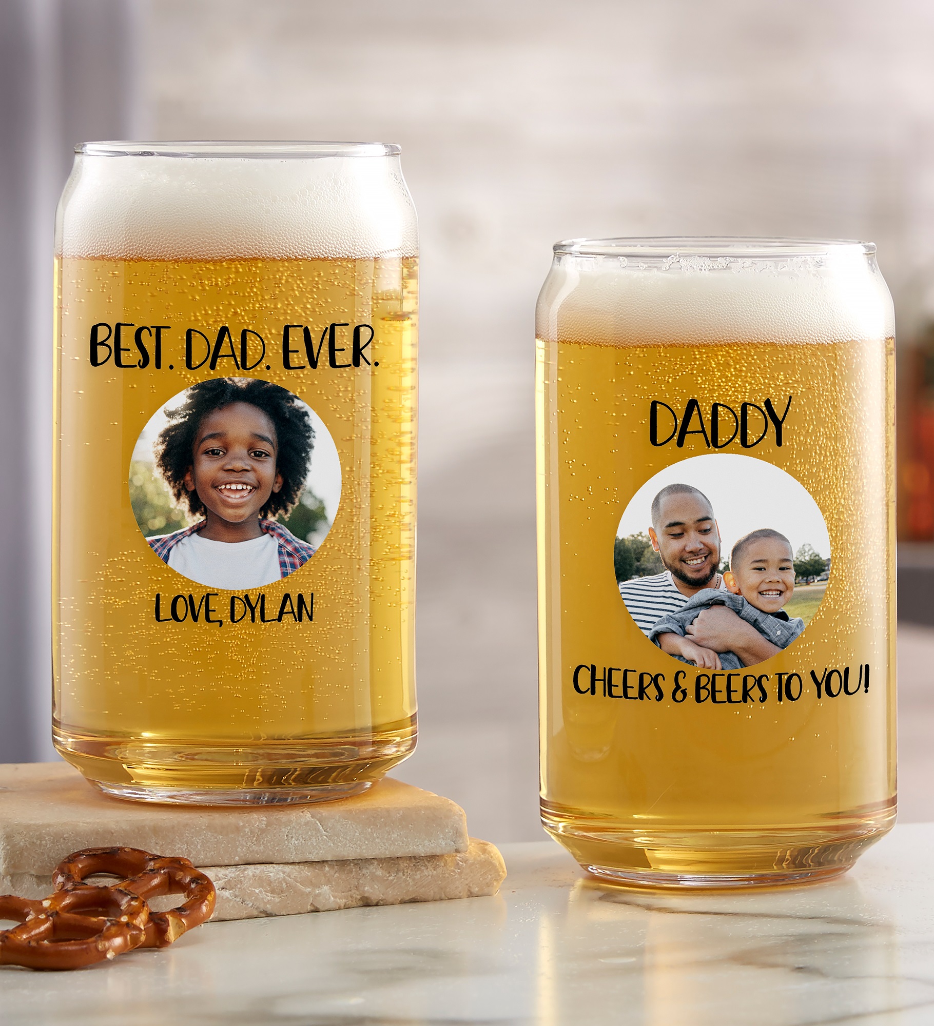 Photo Message For Him Personalized Beer Glass Collection