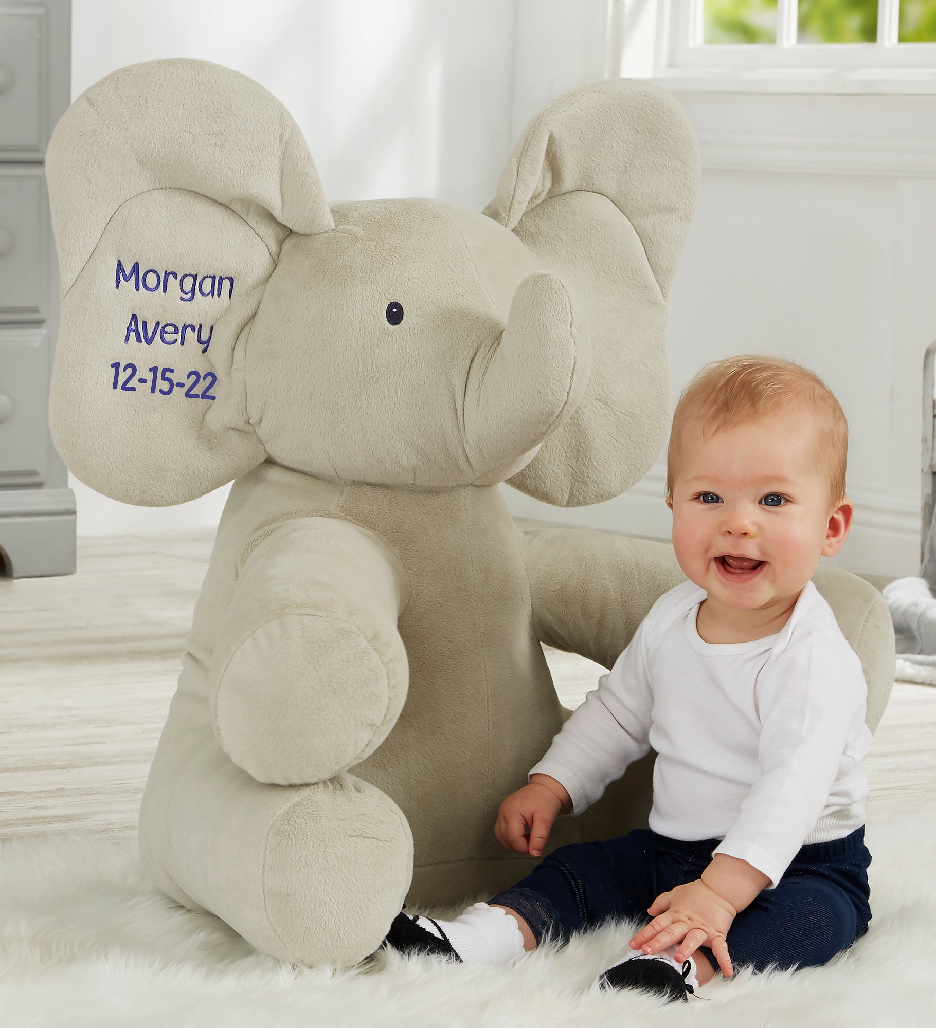 Gund® Embroidered Jumbo Plush Flappy the Elephant