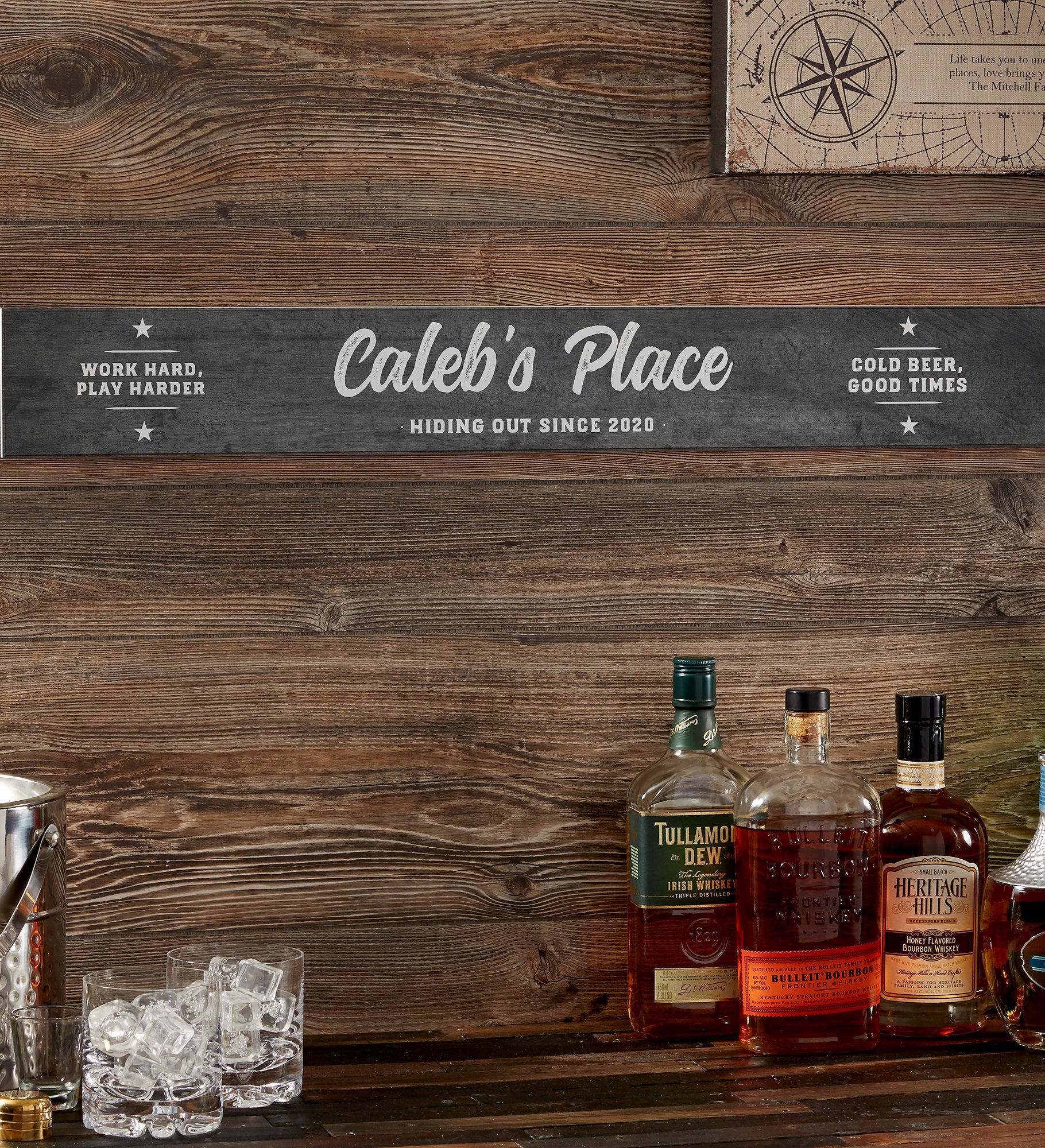 Man Cave Personalized Wood Sign