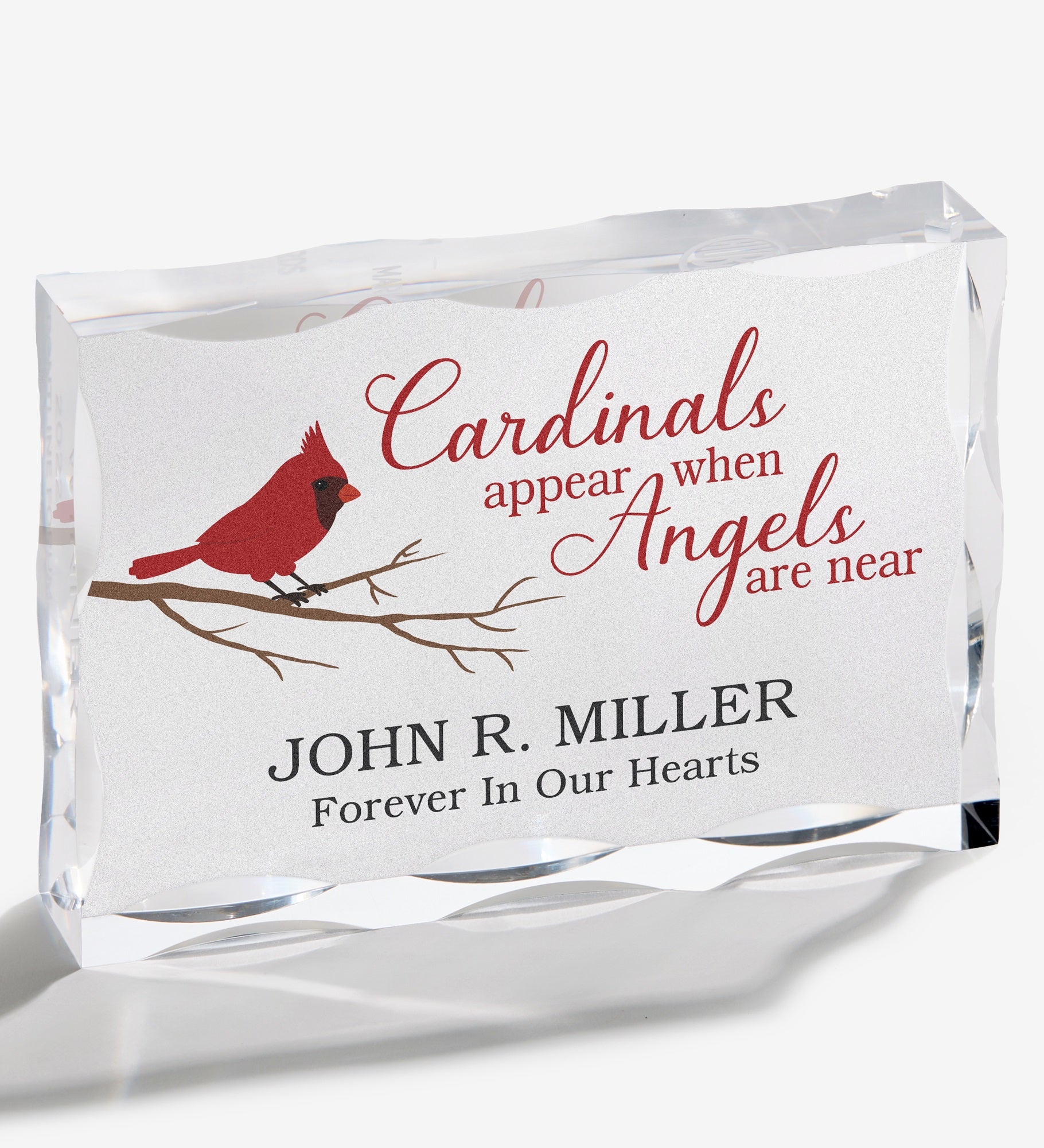 Cardinal Memorial Personalized Acrylic Keepsake 