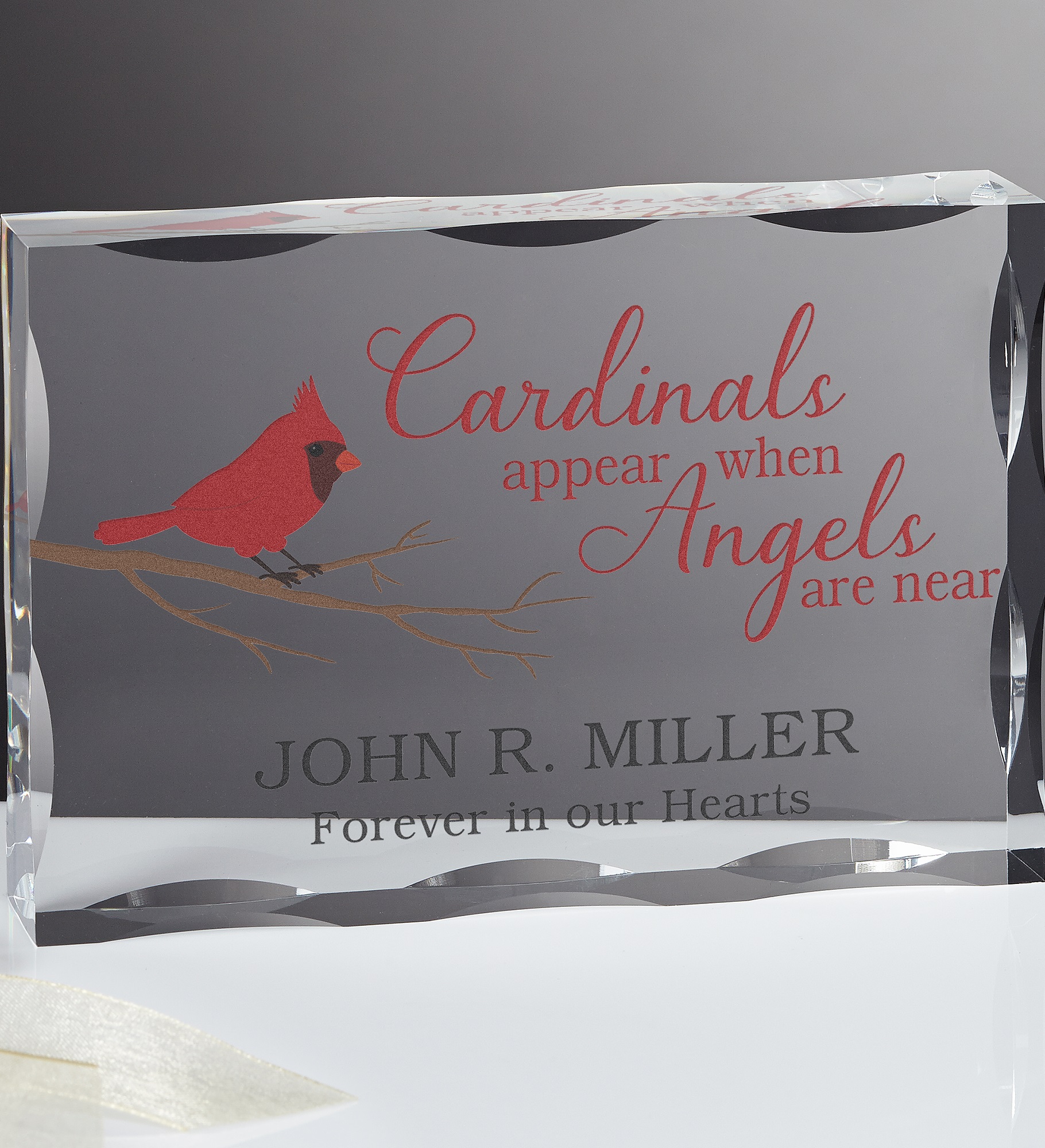 Cardinal Memorial Personalized Acrylic Keepsake 