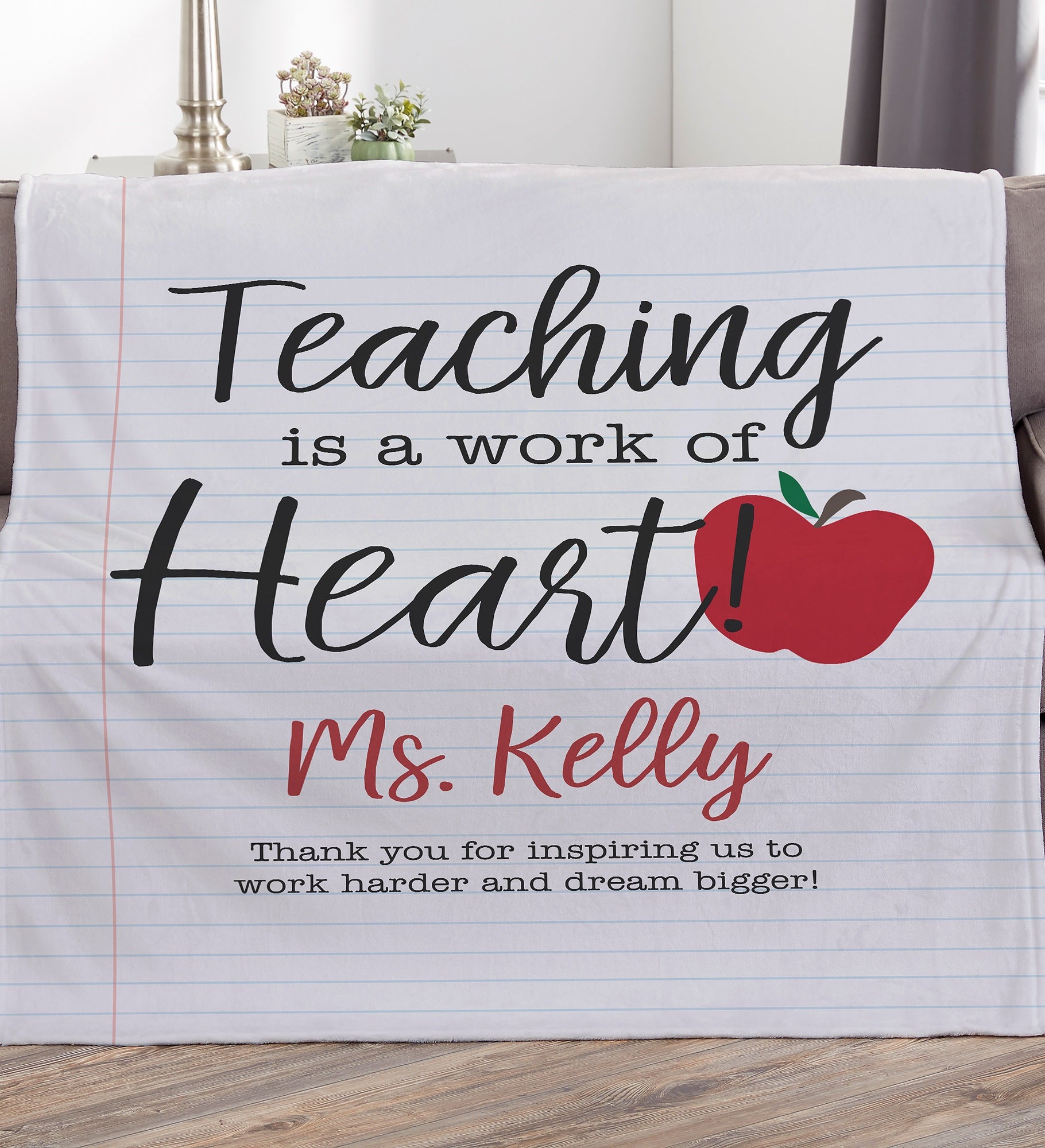 Inspiring Teacher Personalized Blanket