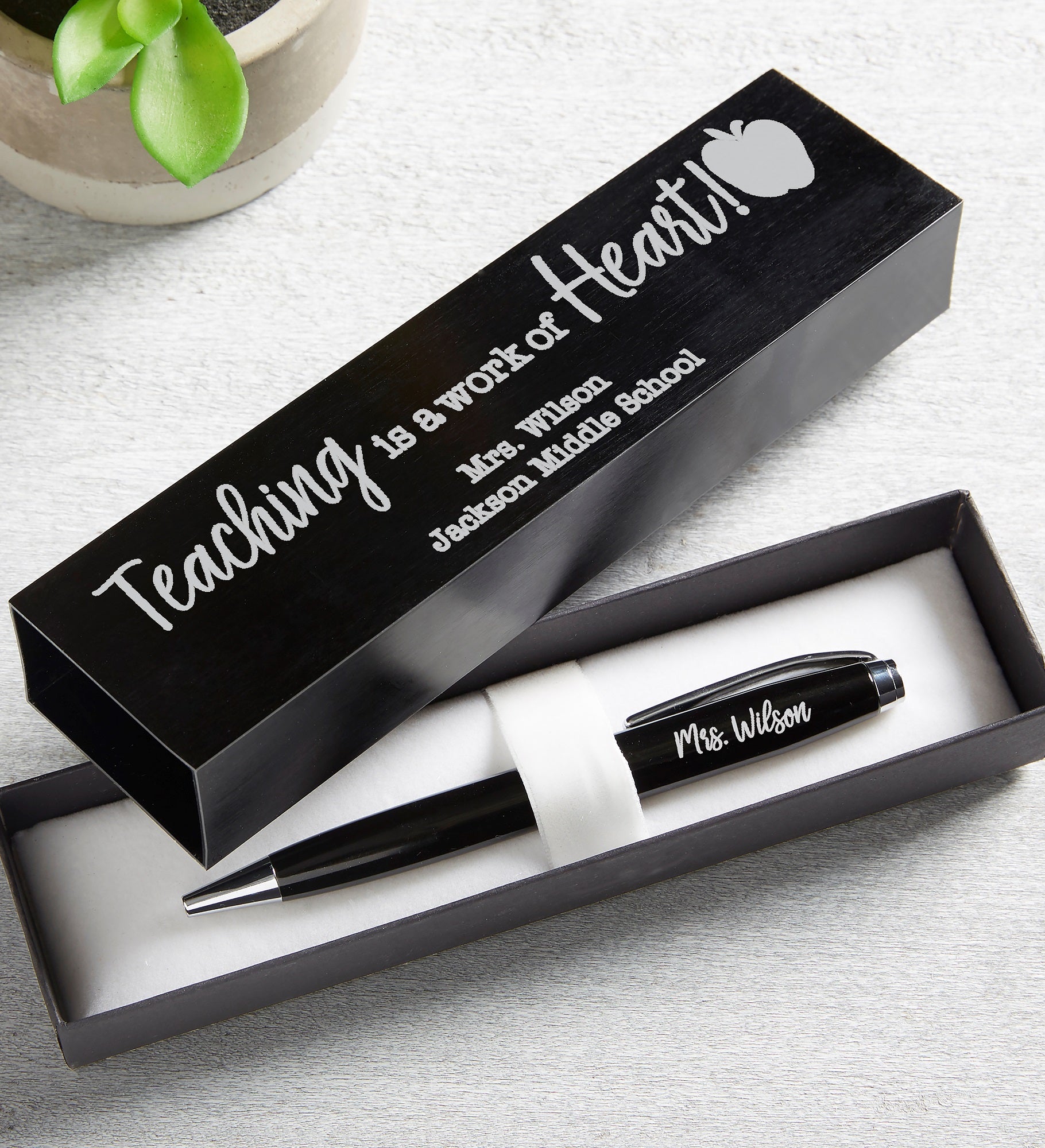 Inspiring Teacher Personalized Aluminum Pen Set