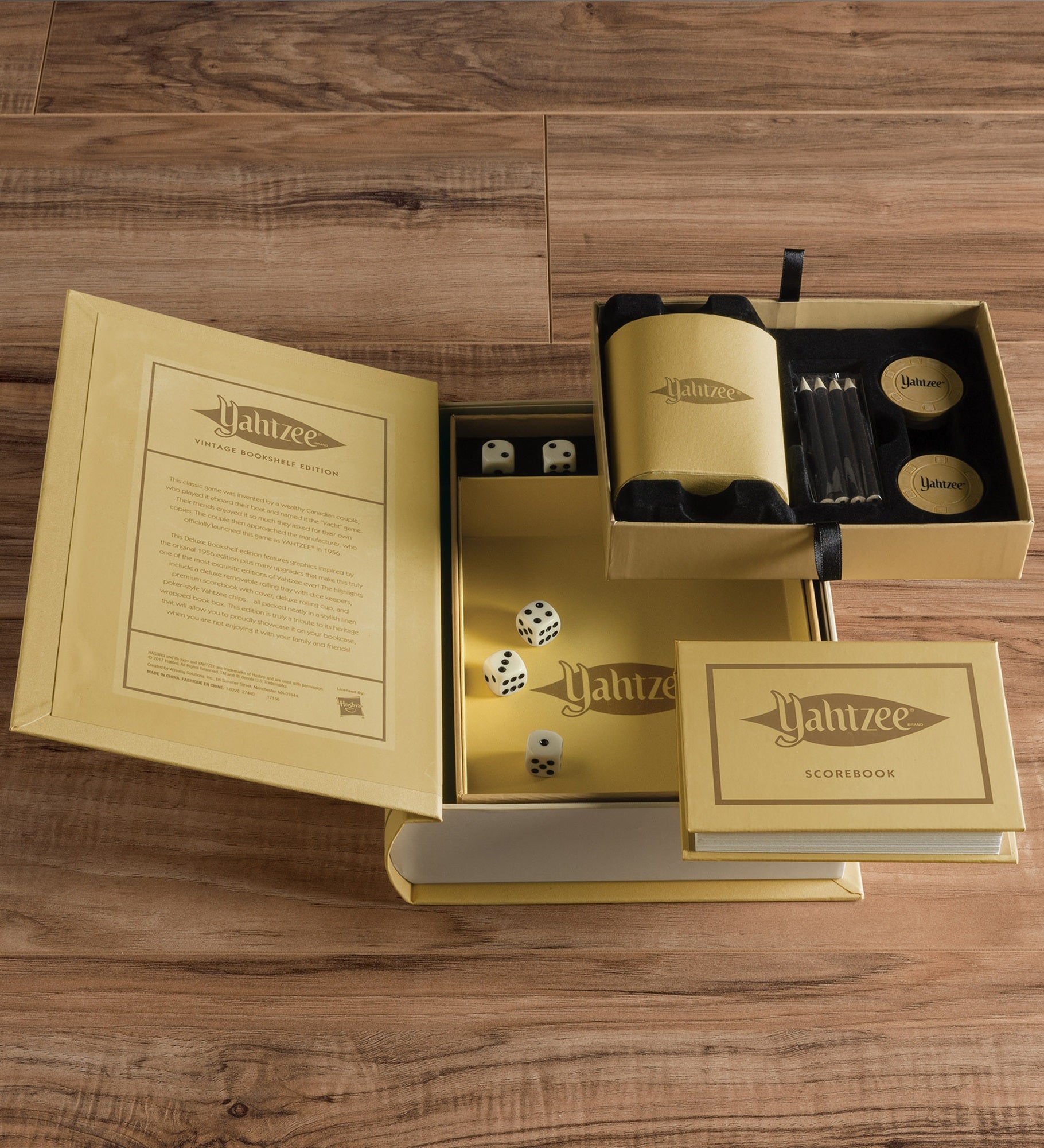 Yahtzee® Personalized Vintage Bookshelf Edition Board Game