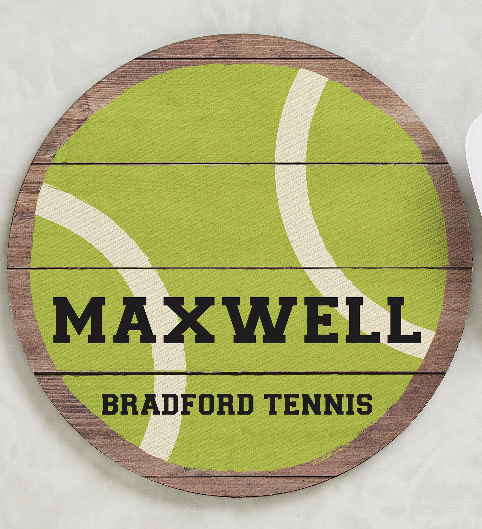 Tennis Personalized Round Mouse Pad