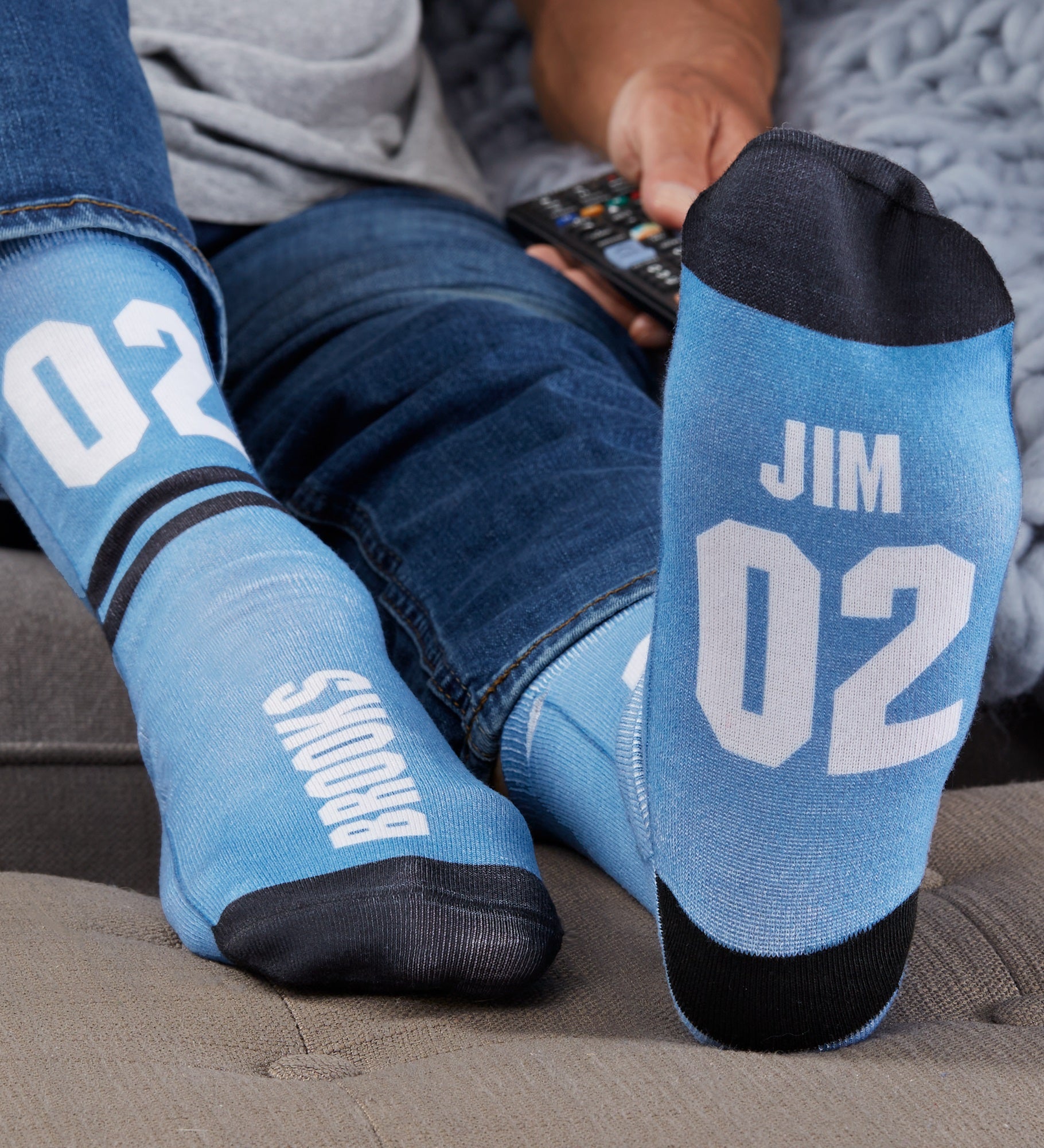Athletic Number For Him Personalized Adult Socks
