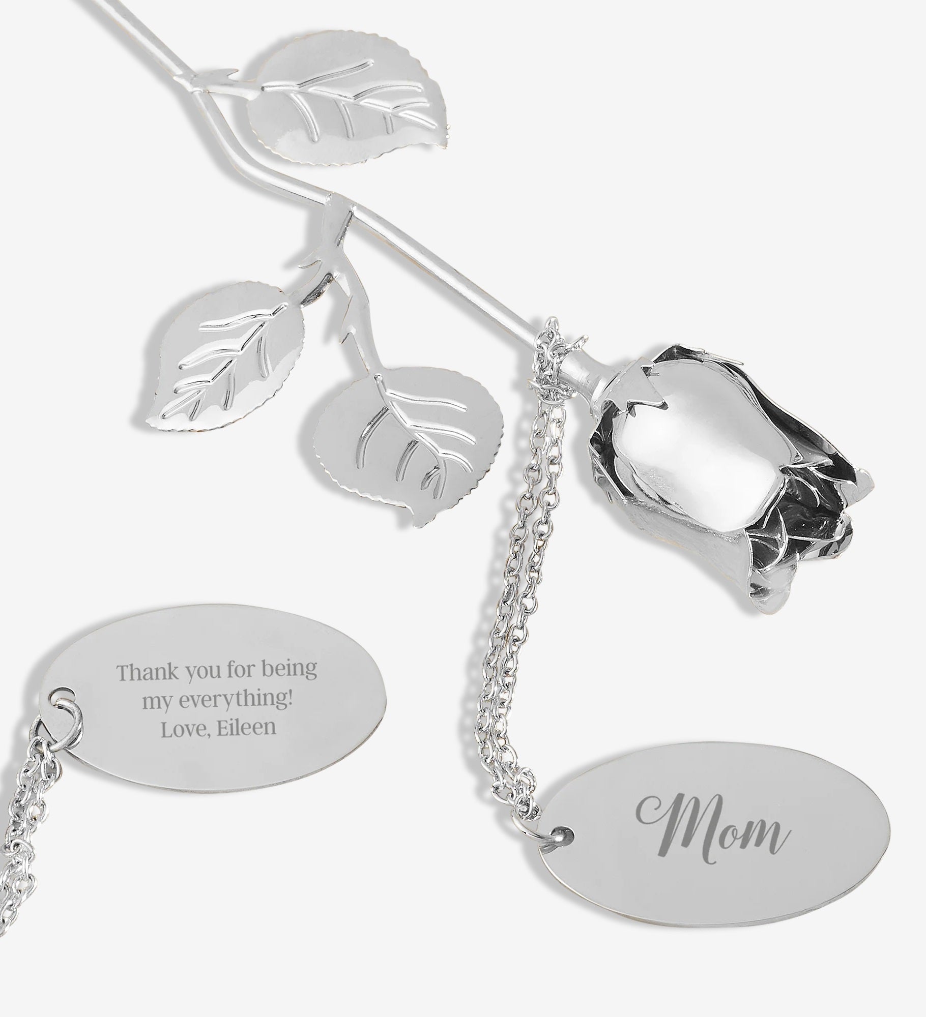 For Her Engraved Keepsake Rose