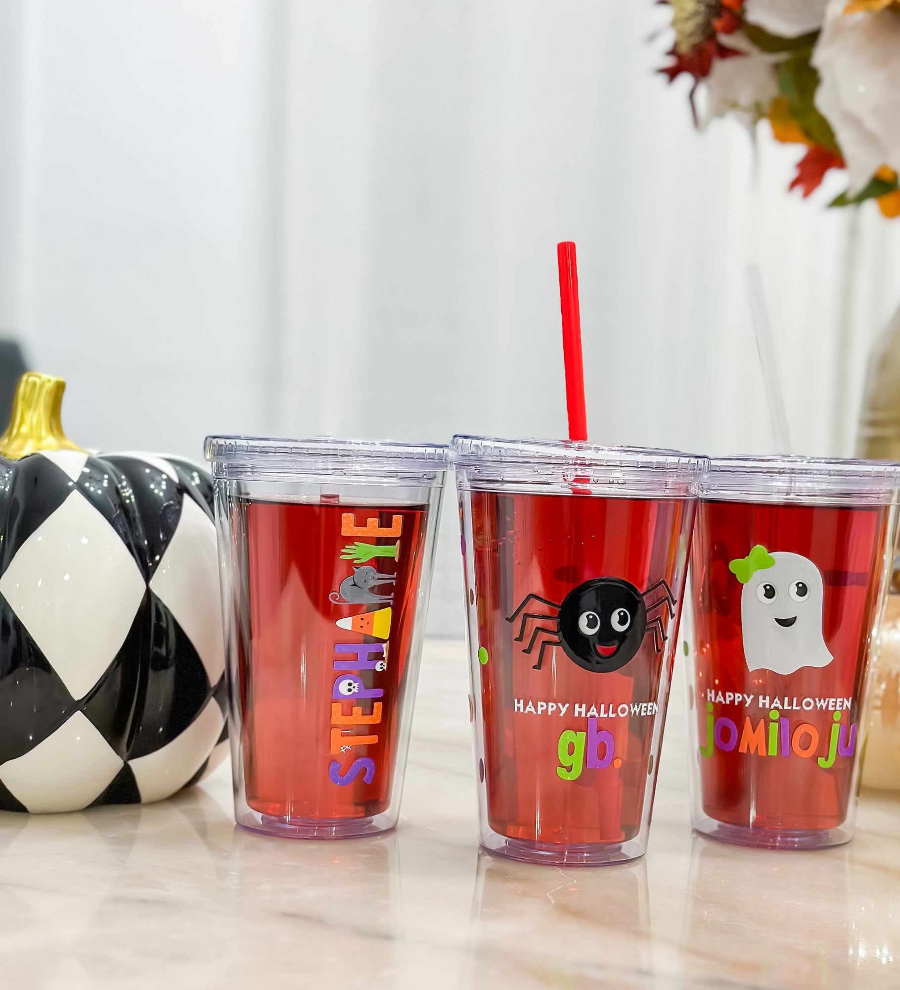 Halloween Character Personalized 17 oz. Insulated Acrylic Tumbler