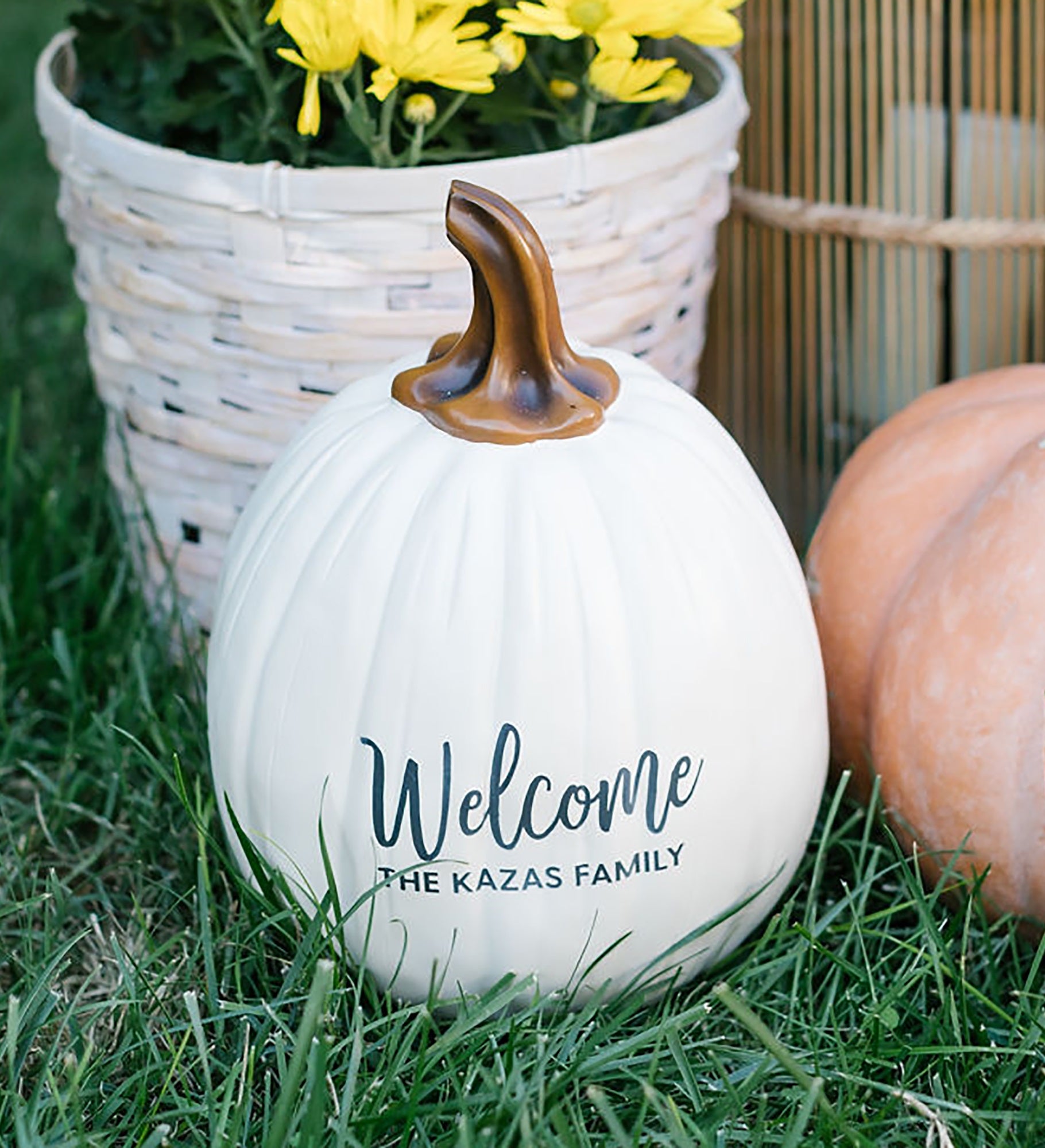 Fall Seasonally Script Personalized Pumpkins