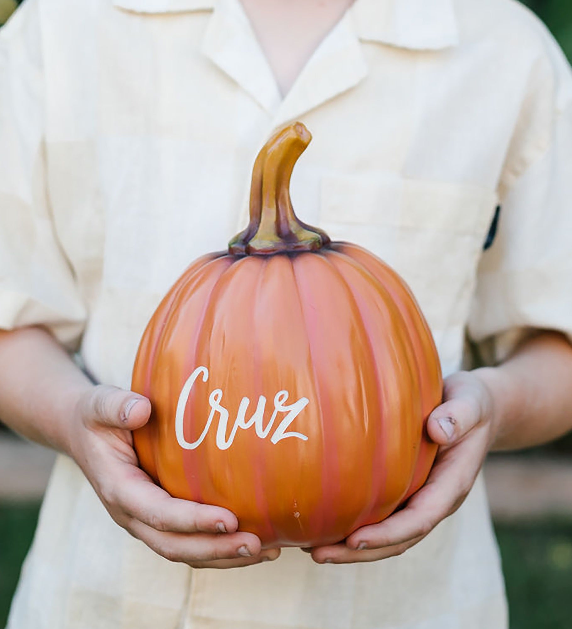 Fall Seasonally Script Personalized Pumpkins