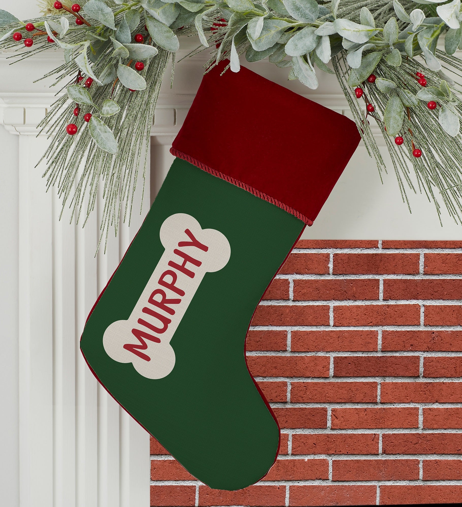 Dog Bone Personalized Dog Christmas Stockings