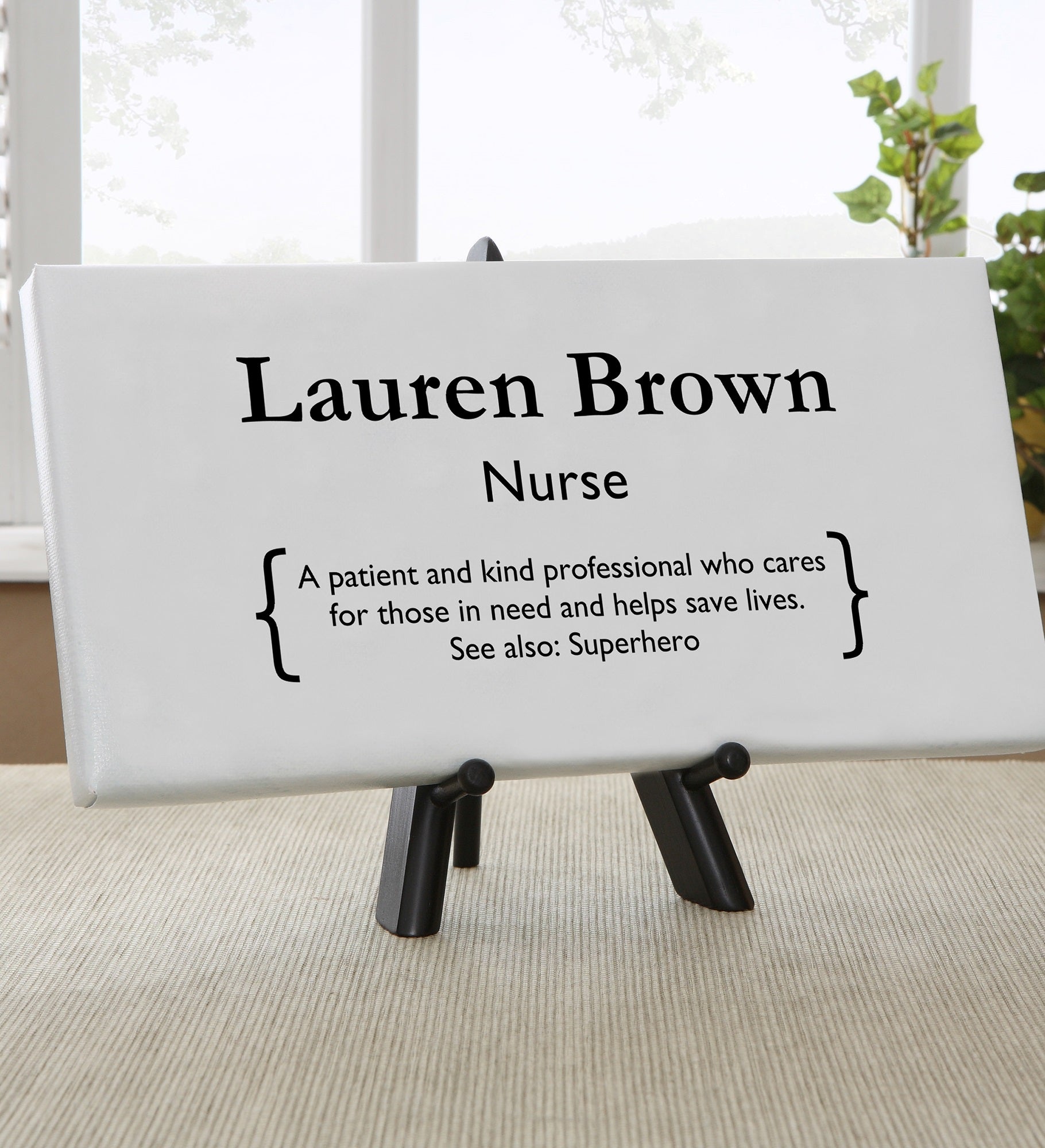 Nurse Definition Personalized Canvas Print
