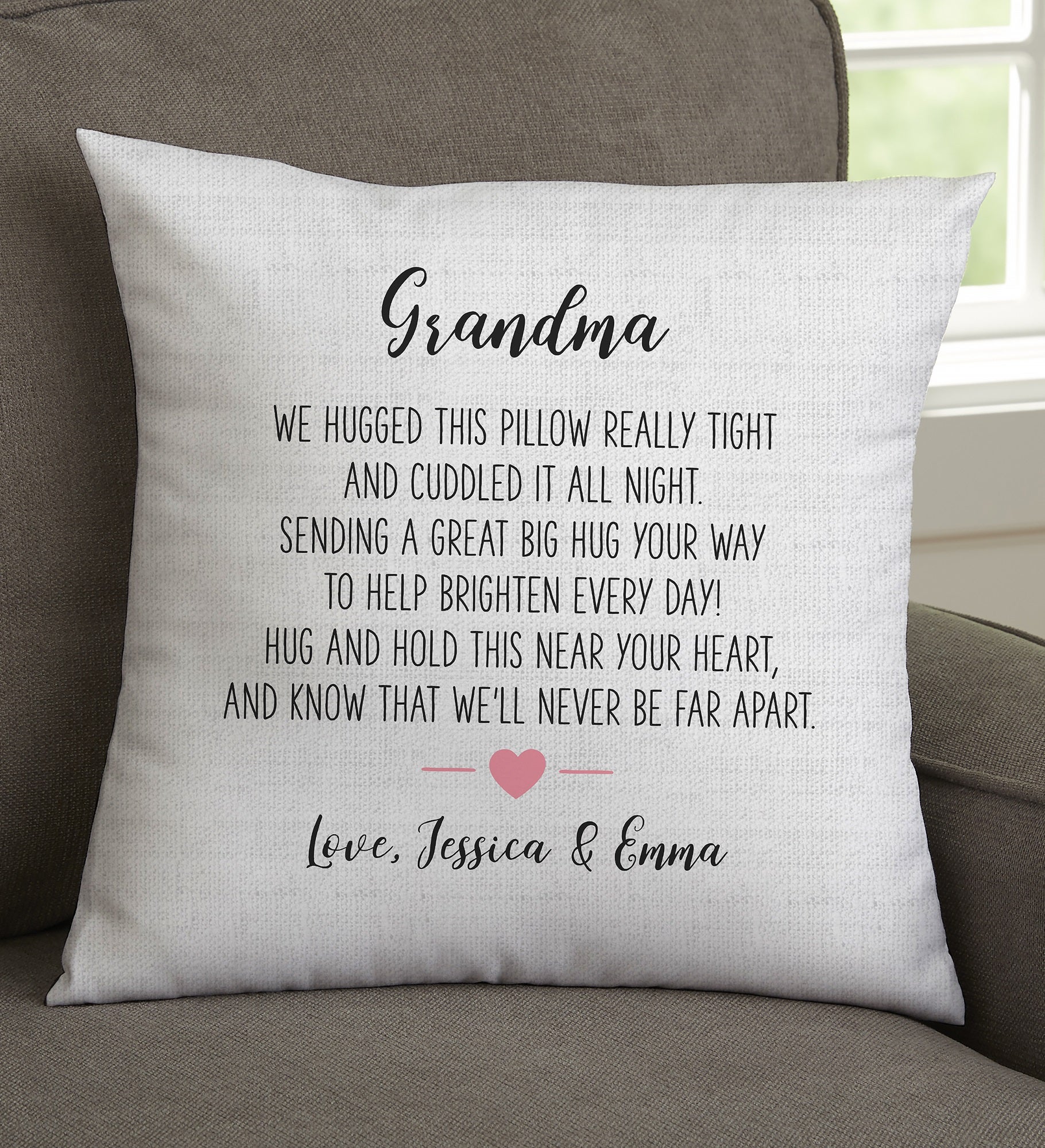 Hug Me Personalized Hug Throw Pillow