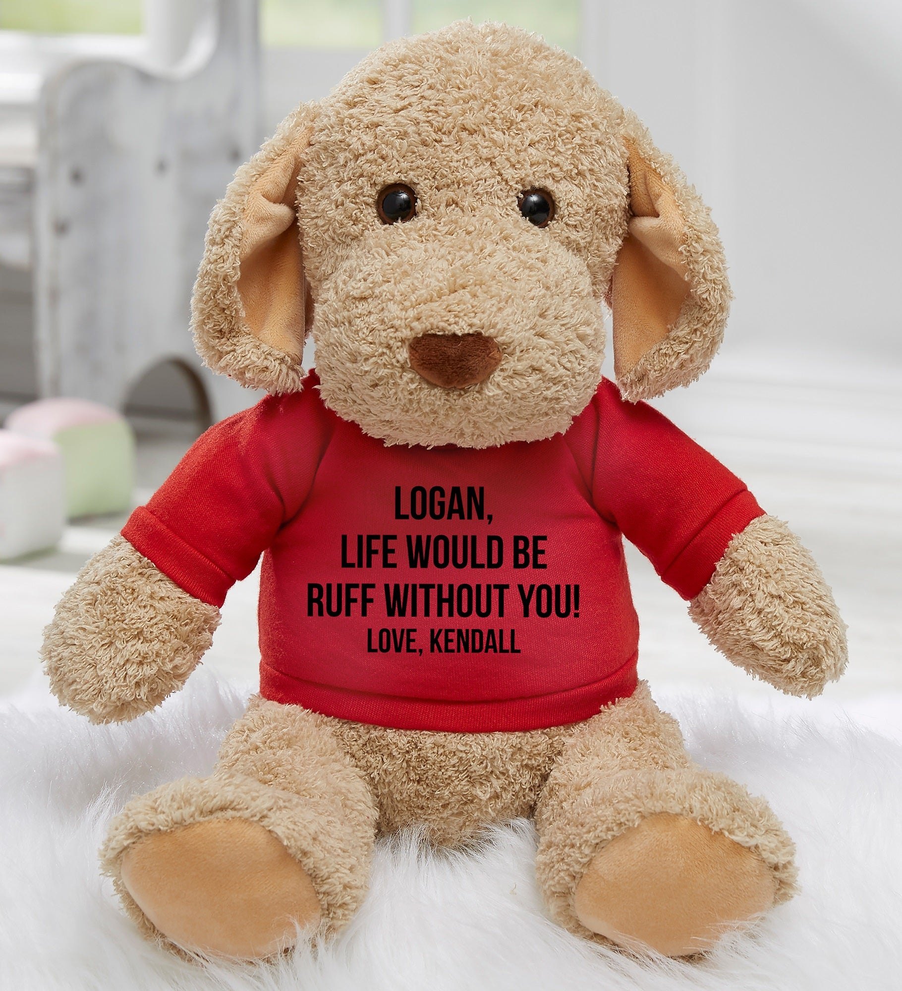 Write Your Own Personalized Plush Dog Stuffed Animal