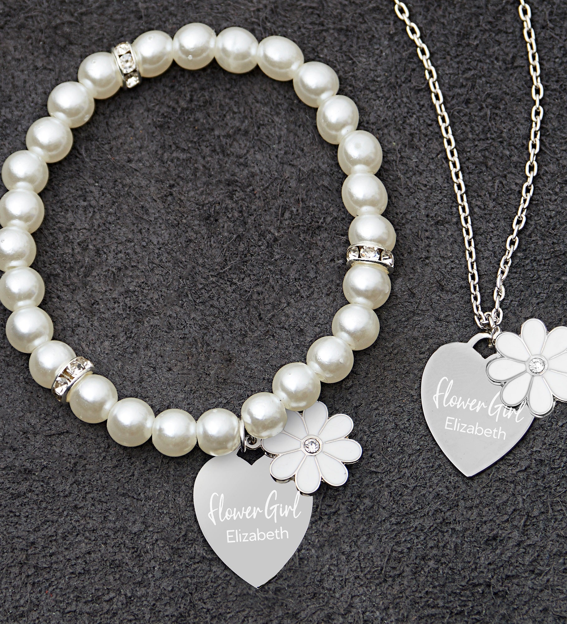 Flower Girl Personalized Necklace