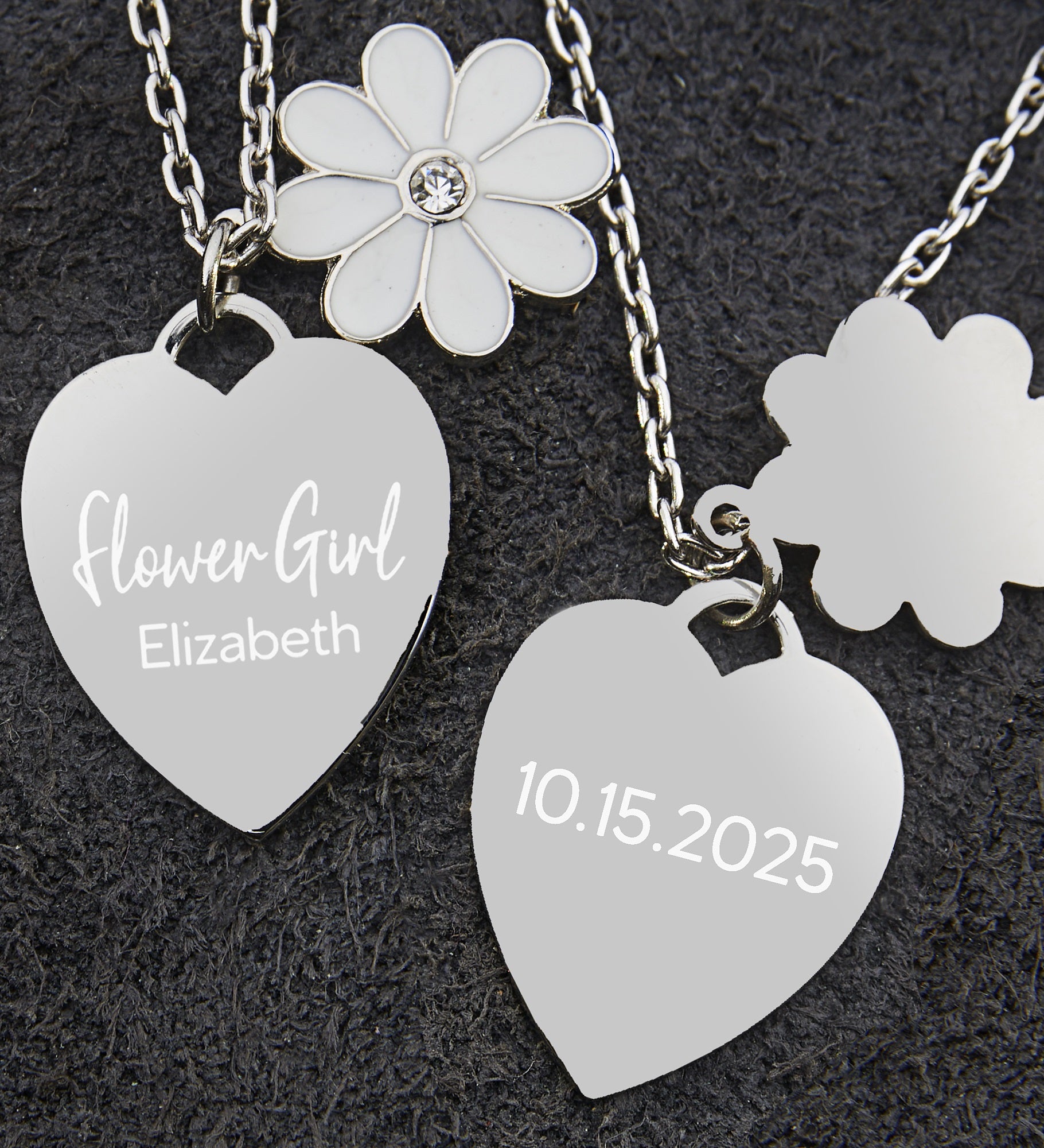 Flower Girl Personalized Necklace