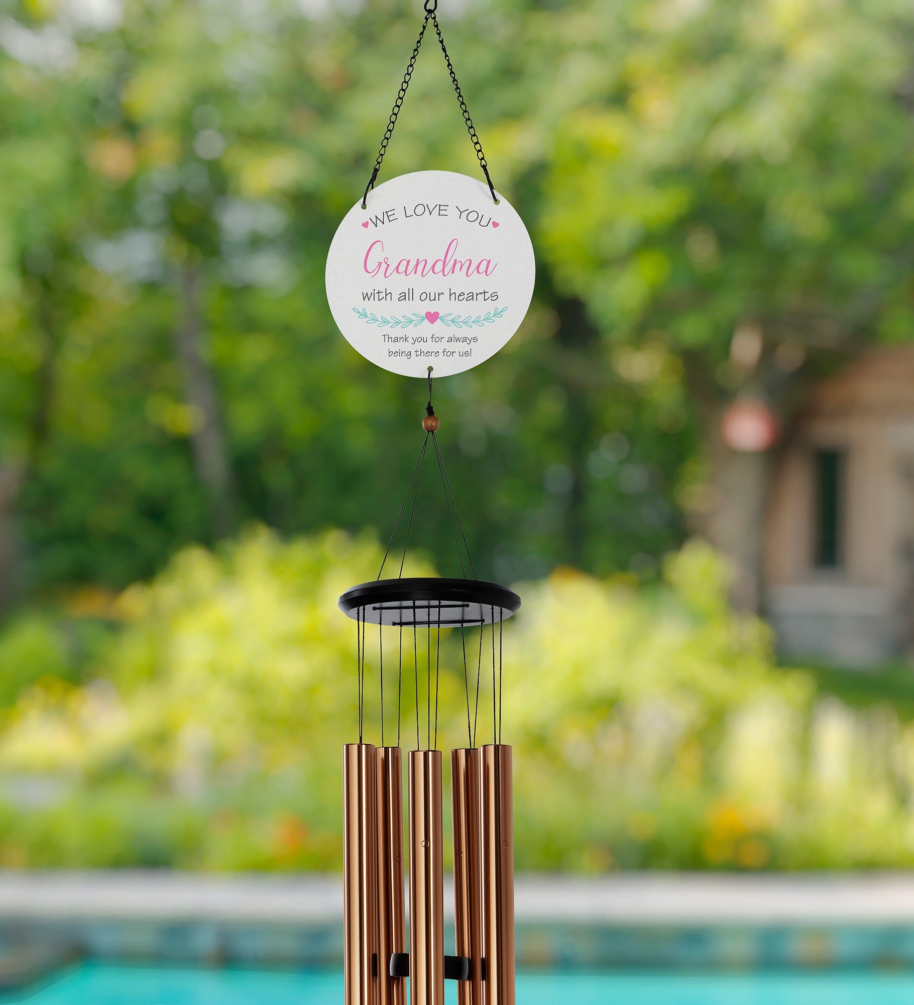 All Our Hearts Personalized Wind Chimes