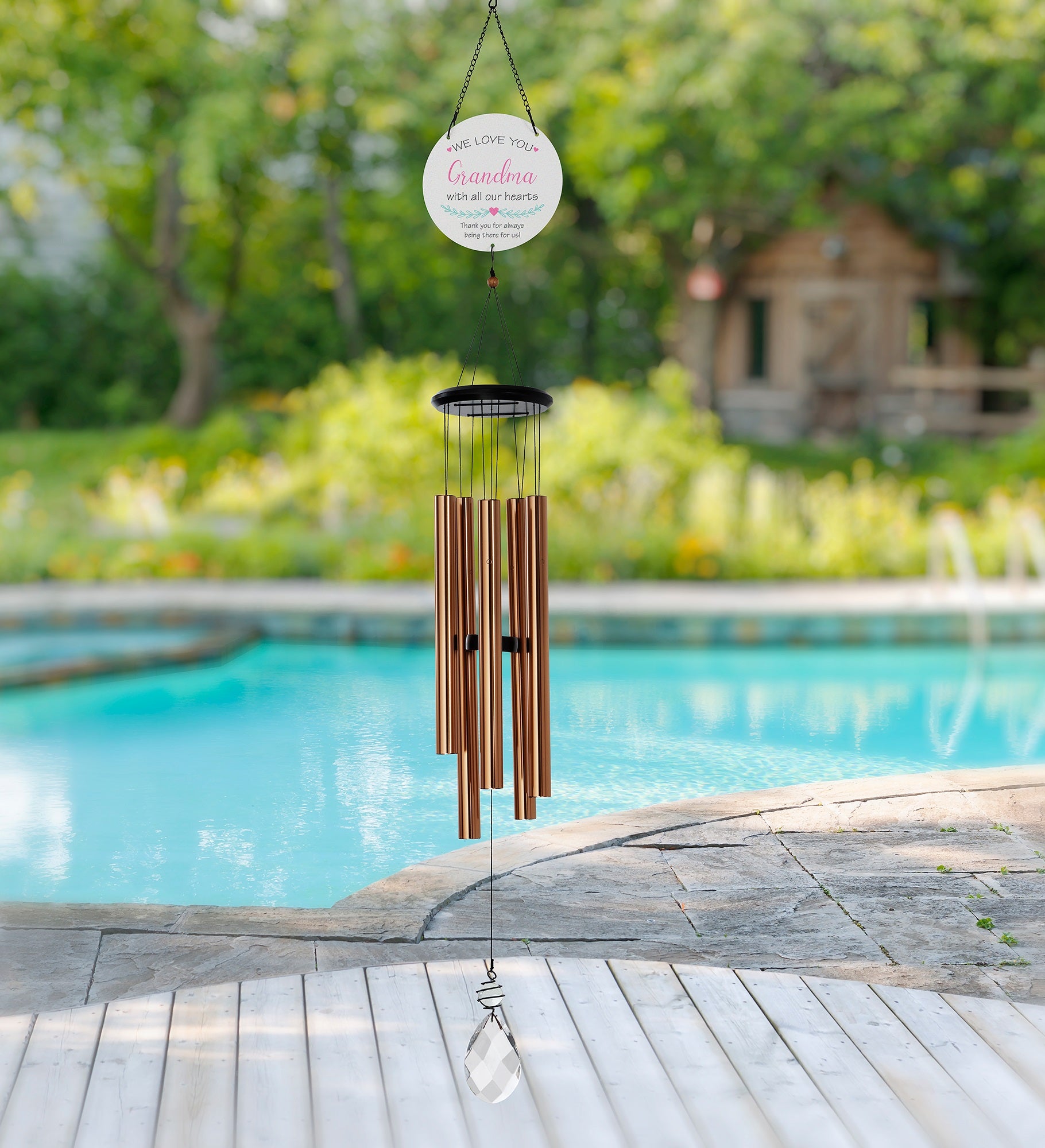 All Our Hearts Personalized Wind Chimes