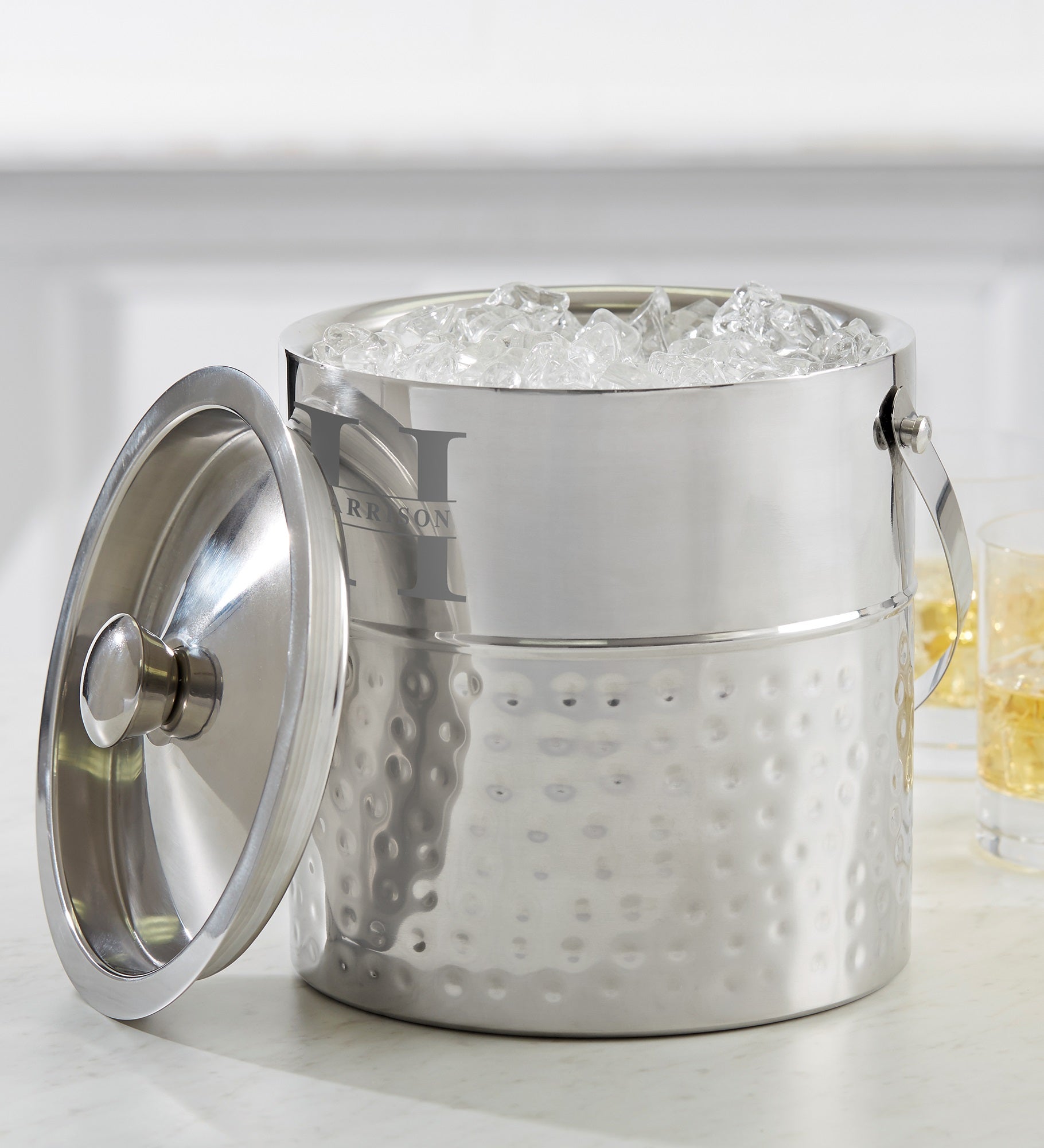 Lavish Last Name Personalized Ice Bucket