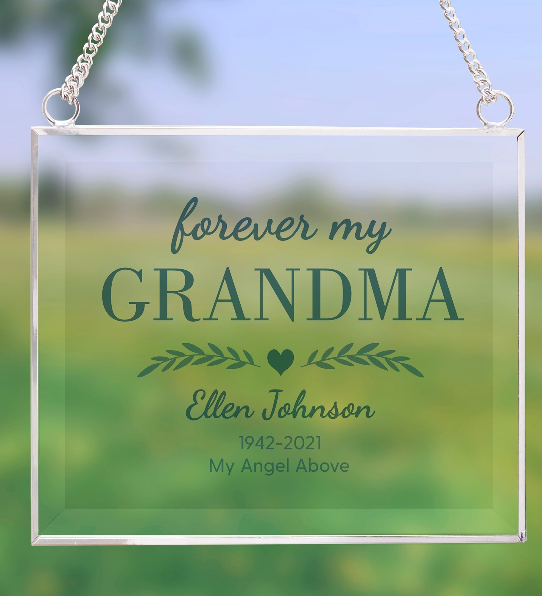 Forever My... Personalized Glass Suncatcher