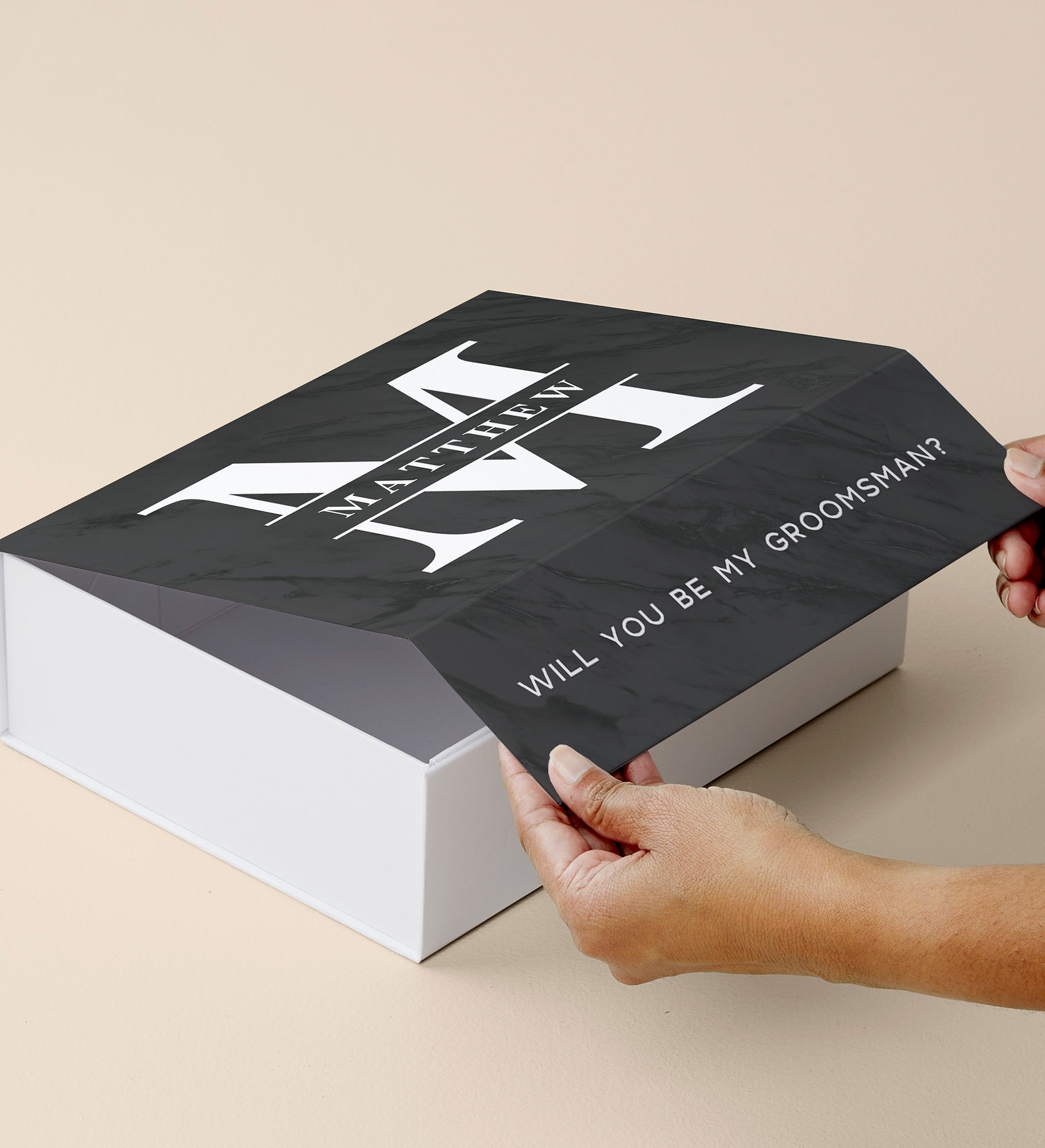 Lavish Groomsmen Proposal Personalized Keepsake Box