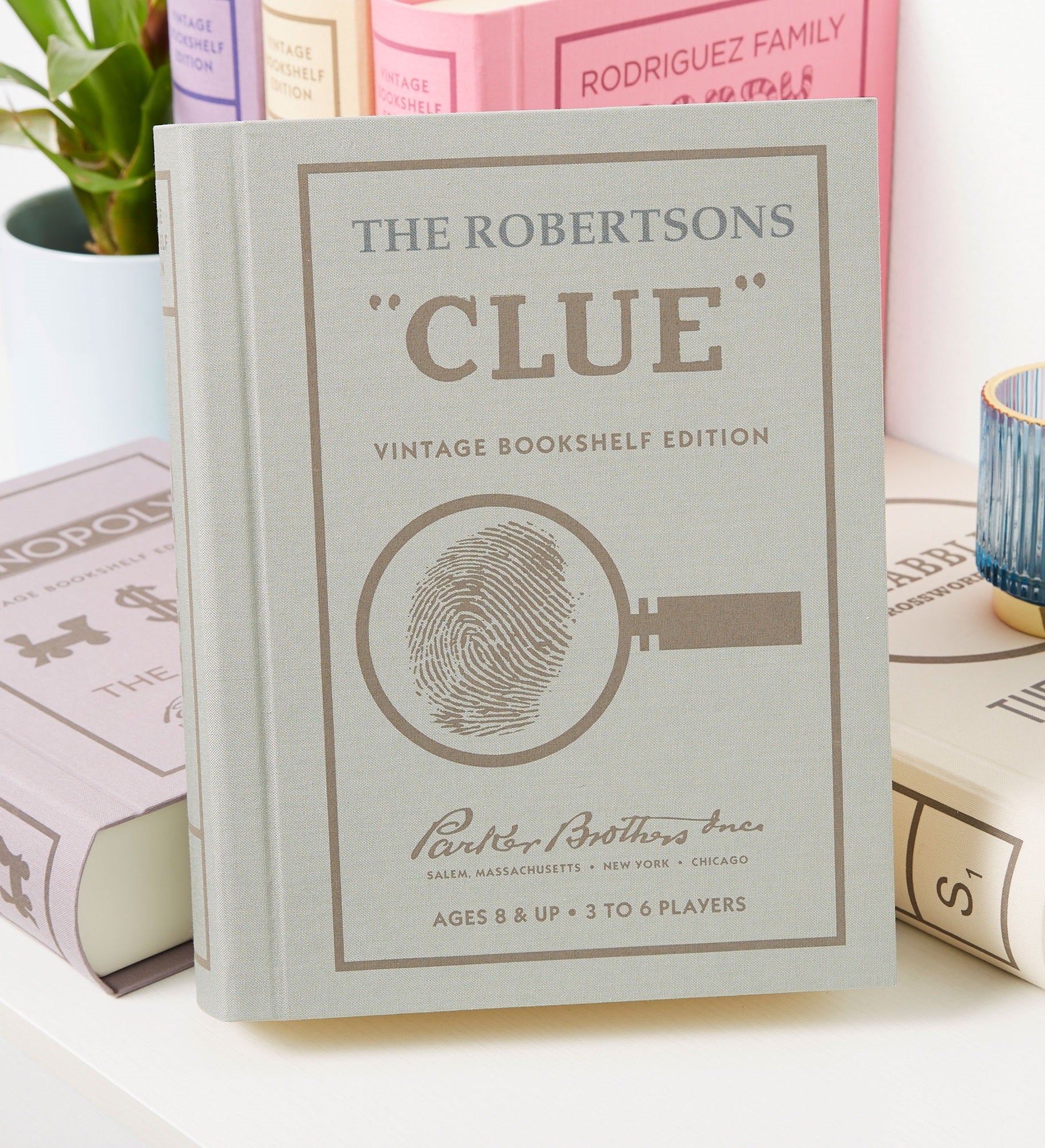 Clue® Personalized Vintage Bookshelf Edition Board Game