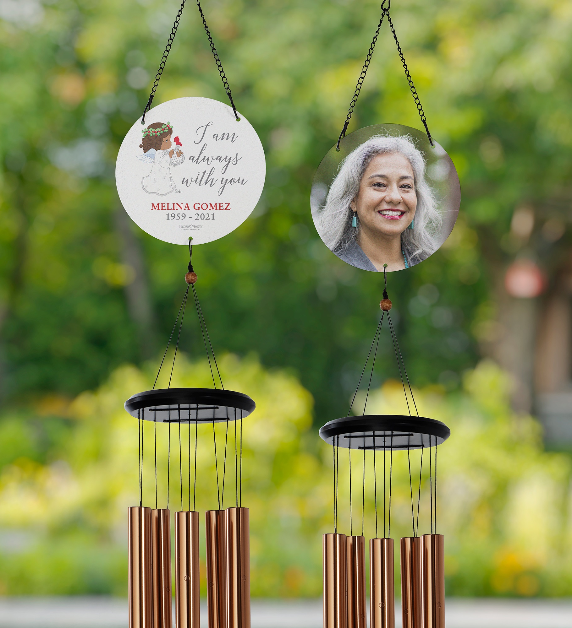 Precious Moments® Memorial Cardinal Personalized Wind Chimes 