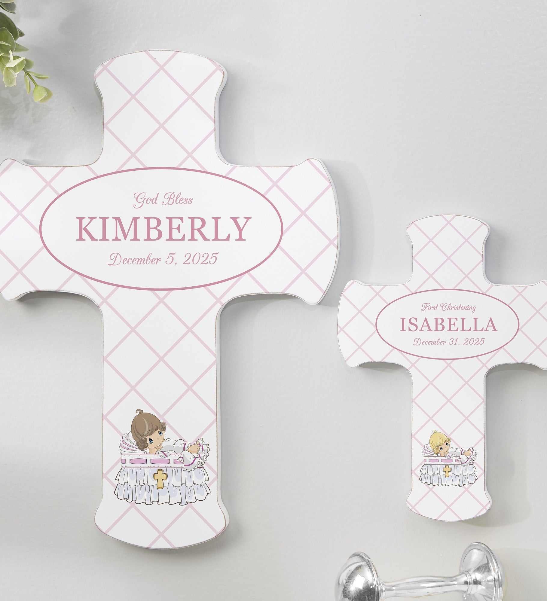 Precious Moments® Christening Her Personalized Cross
