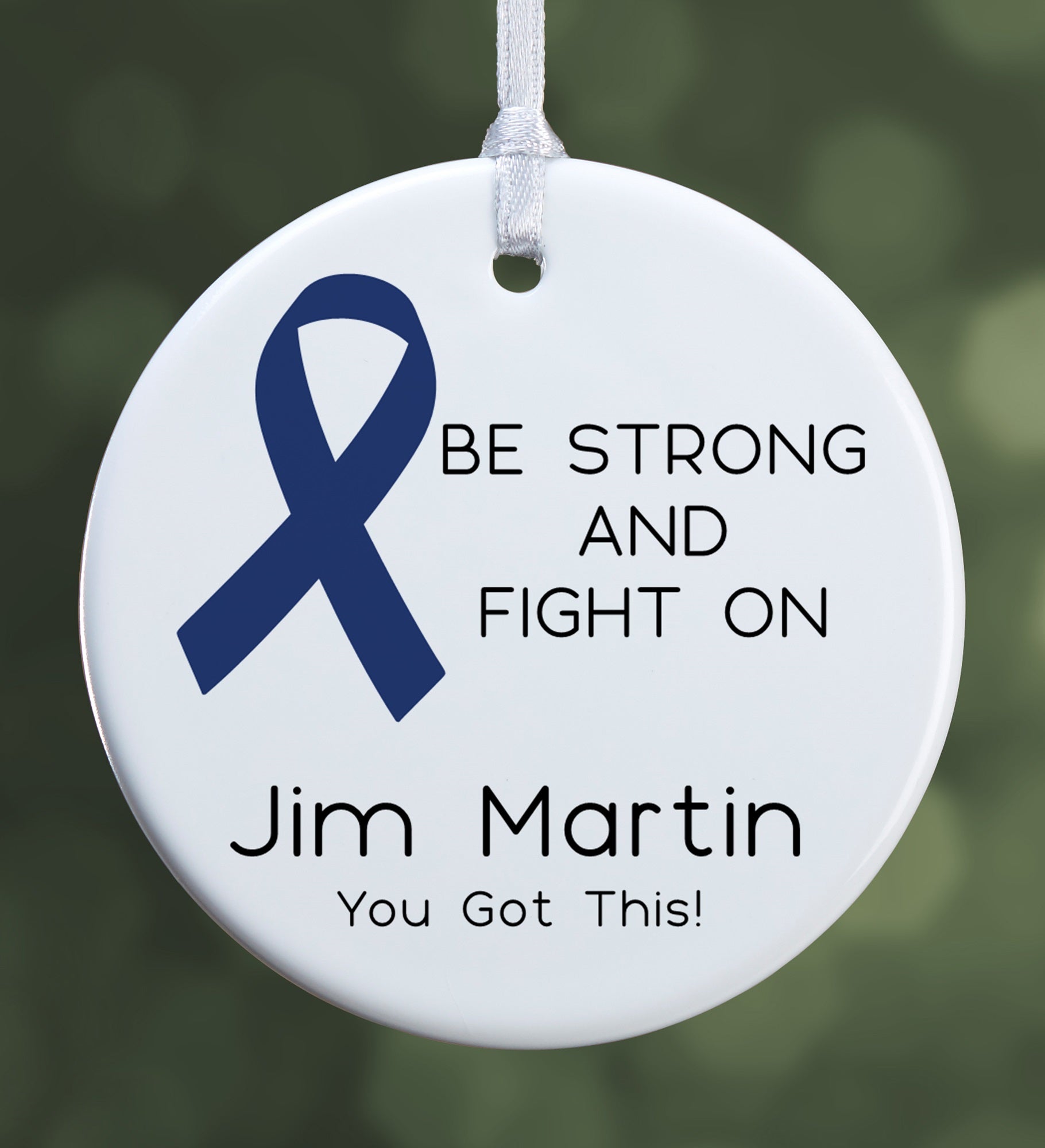 Choose Your Own Awareness Ribbon Personalized Ornament