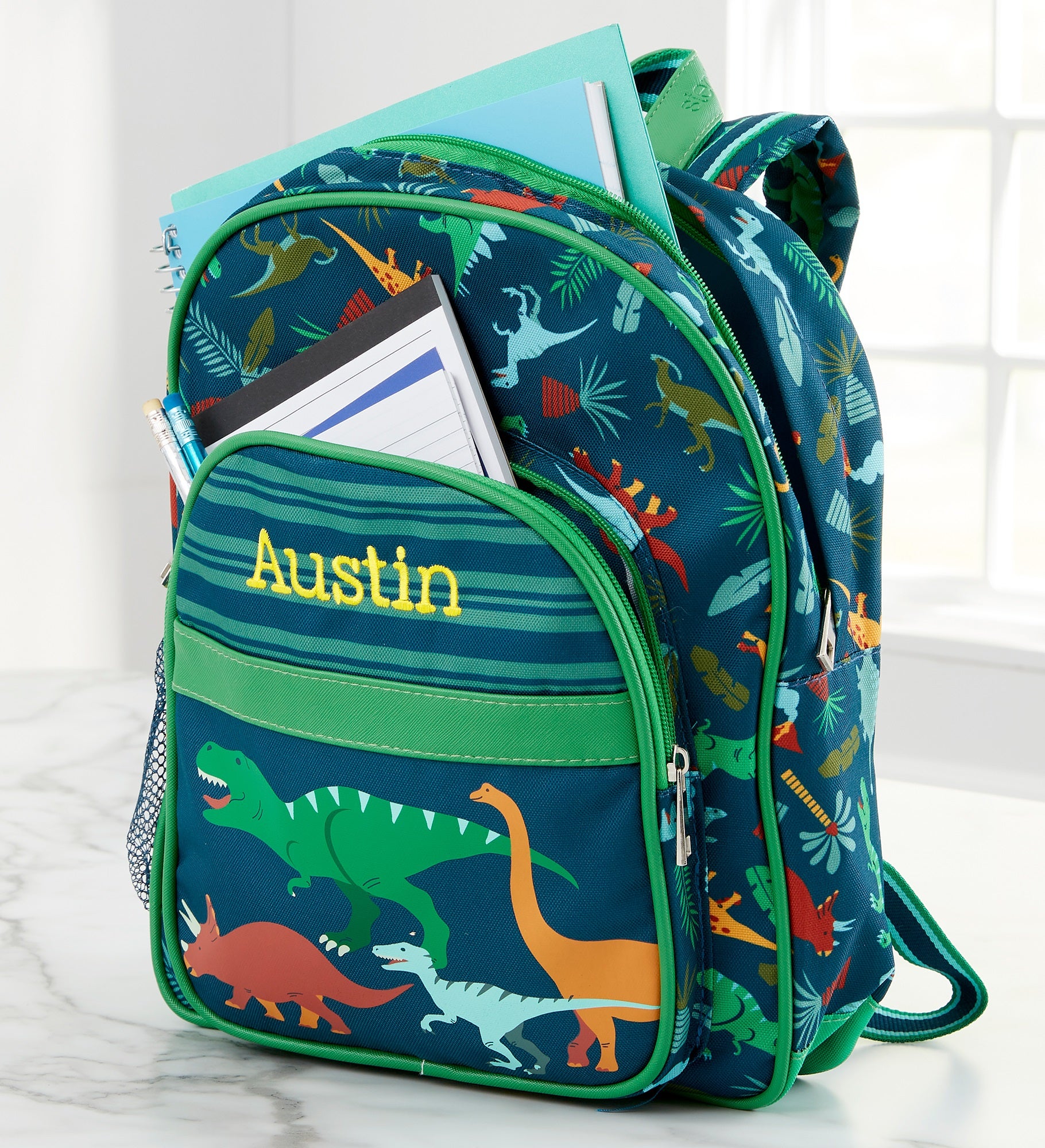 Dino Embroidered Classic Backpack by Stephen Joseph