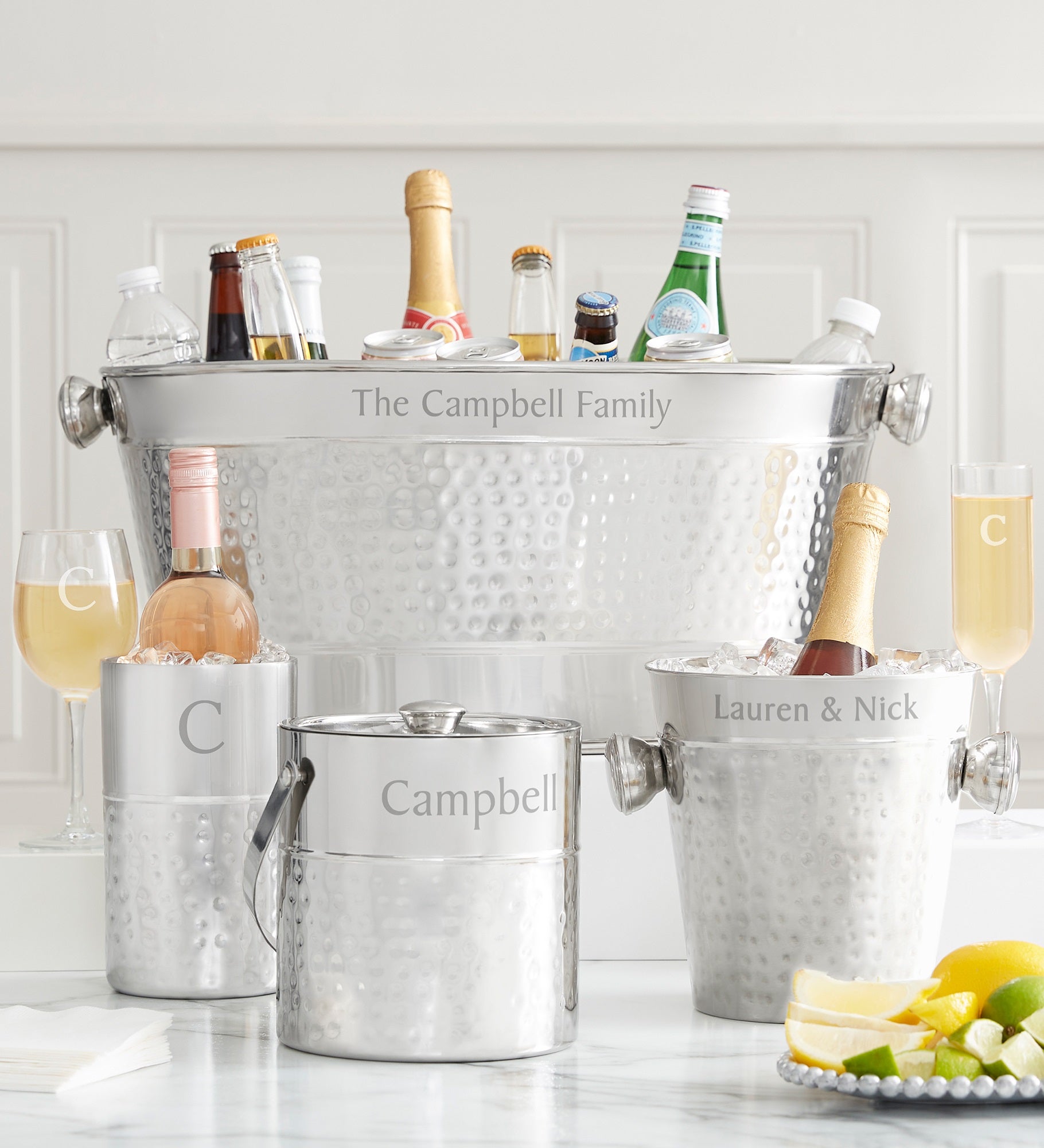Hampton Collection Personalized Party Tub
