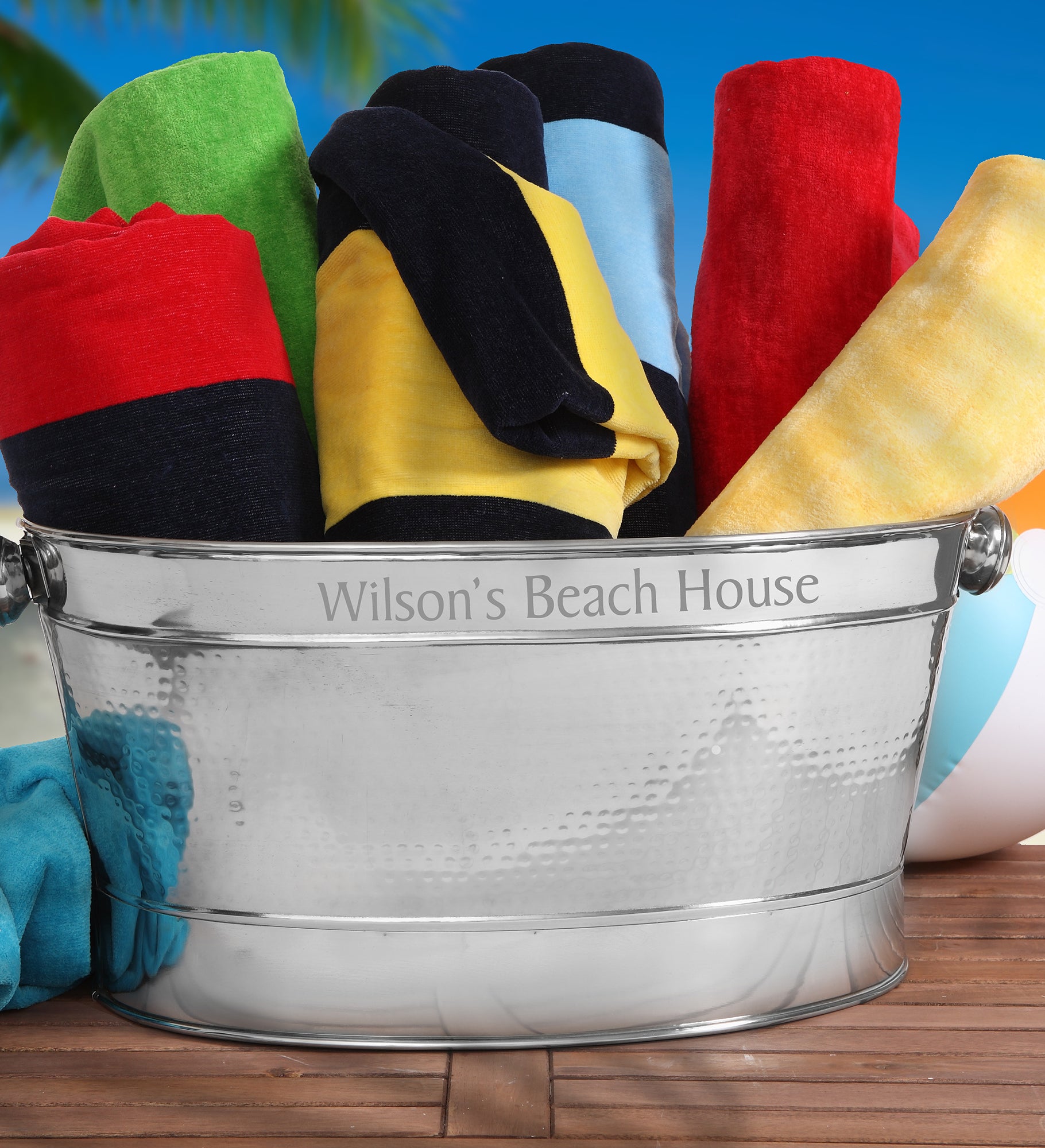 Hampton Collection Personalized Party Tub