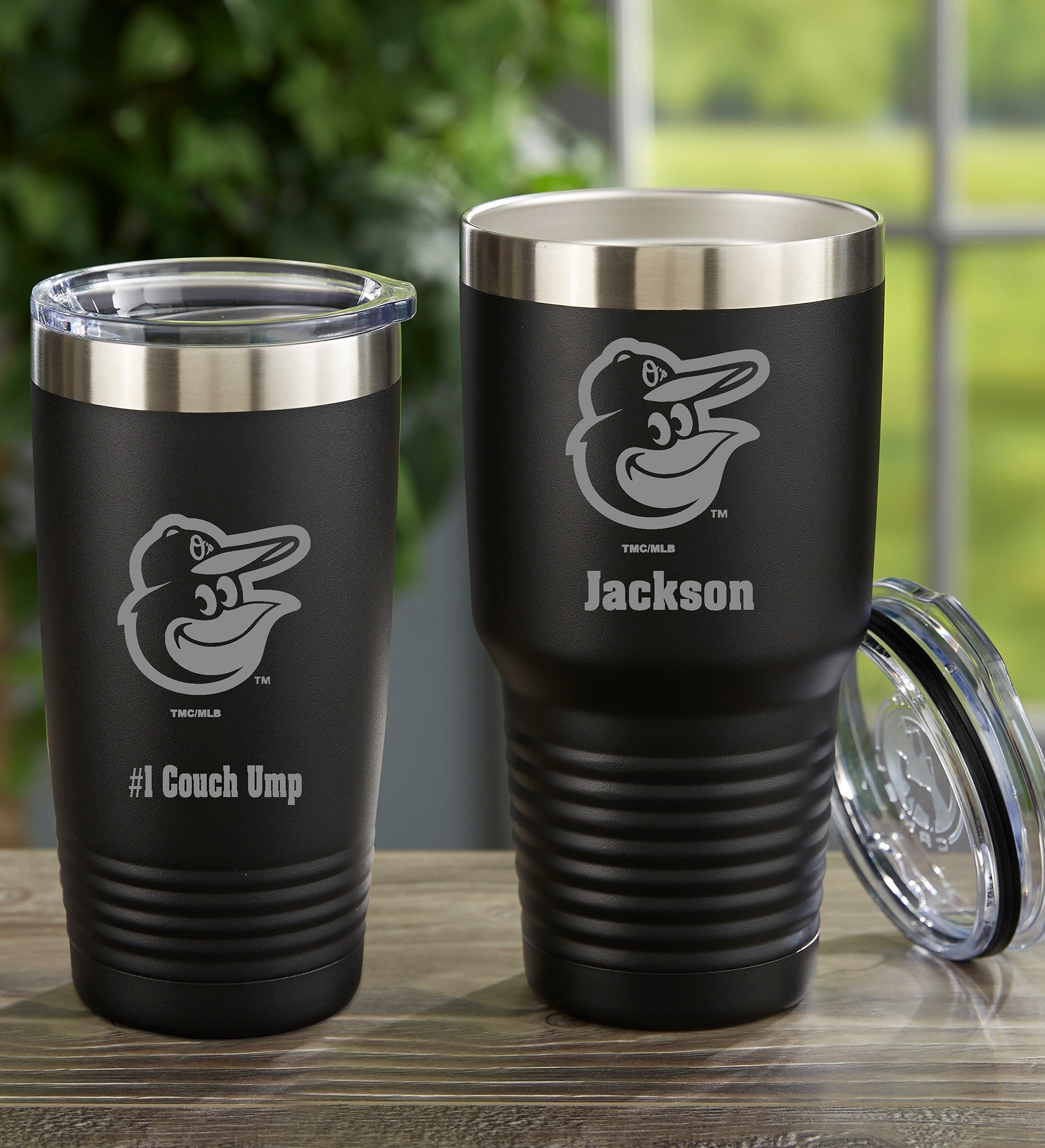 MLB Baltimore Orioles Personalized Stainless Steel Tumbler