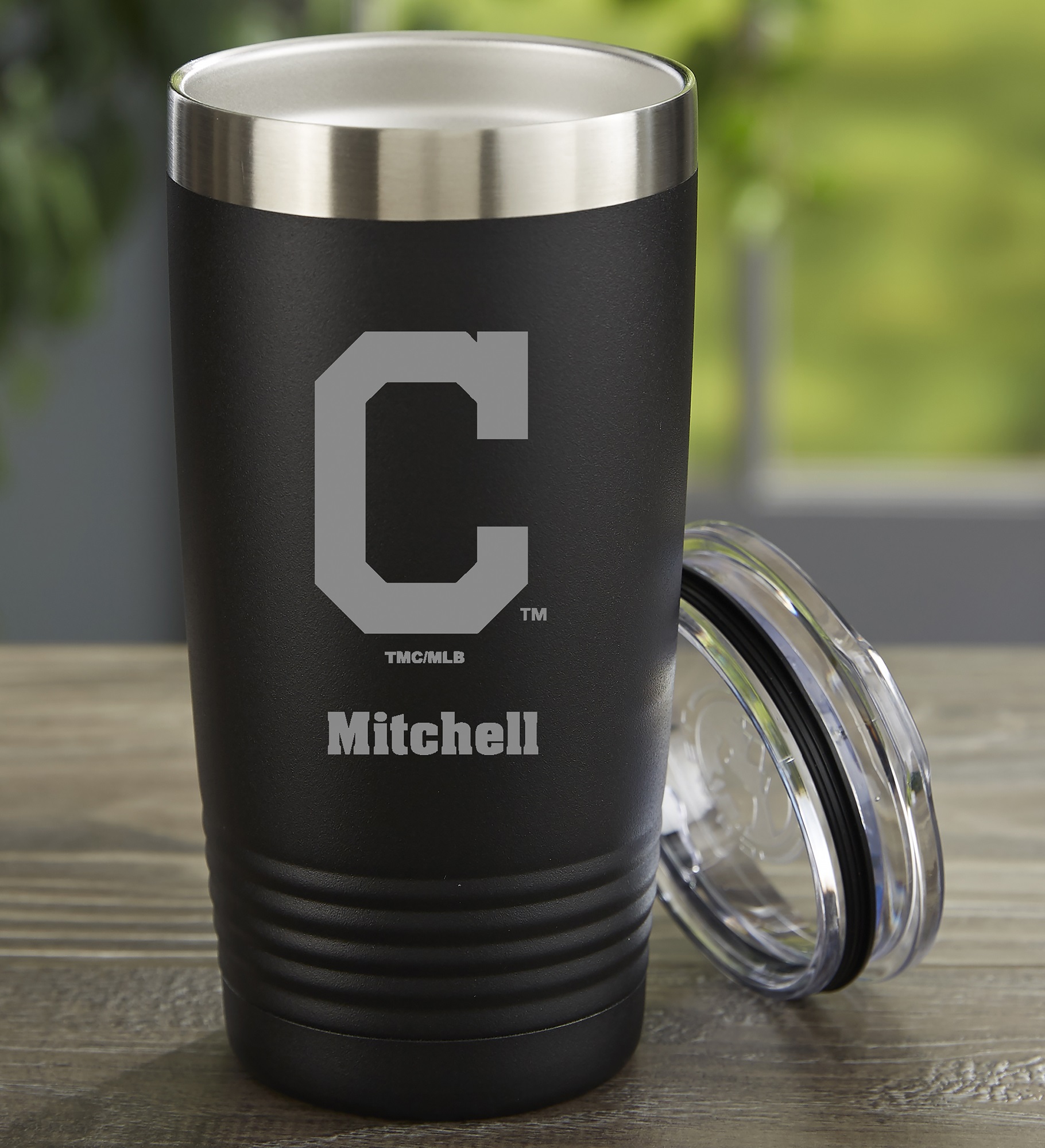 MLB Cleveland Guardians Personalized Stainless Steel Tumbler
