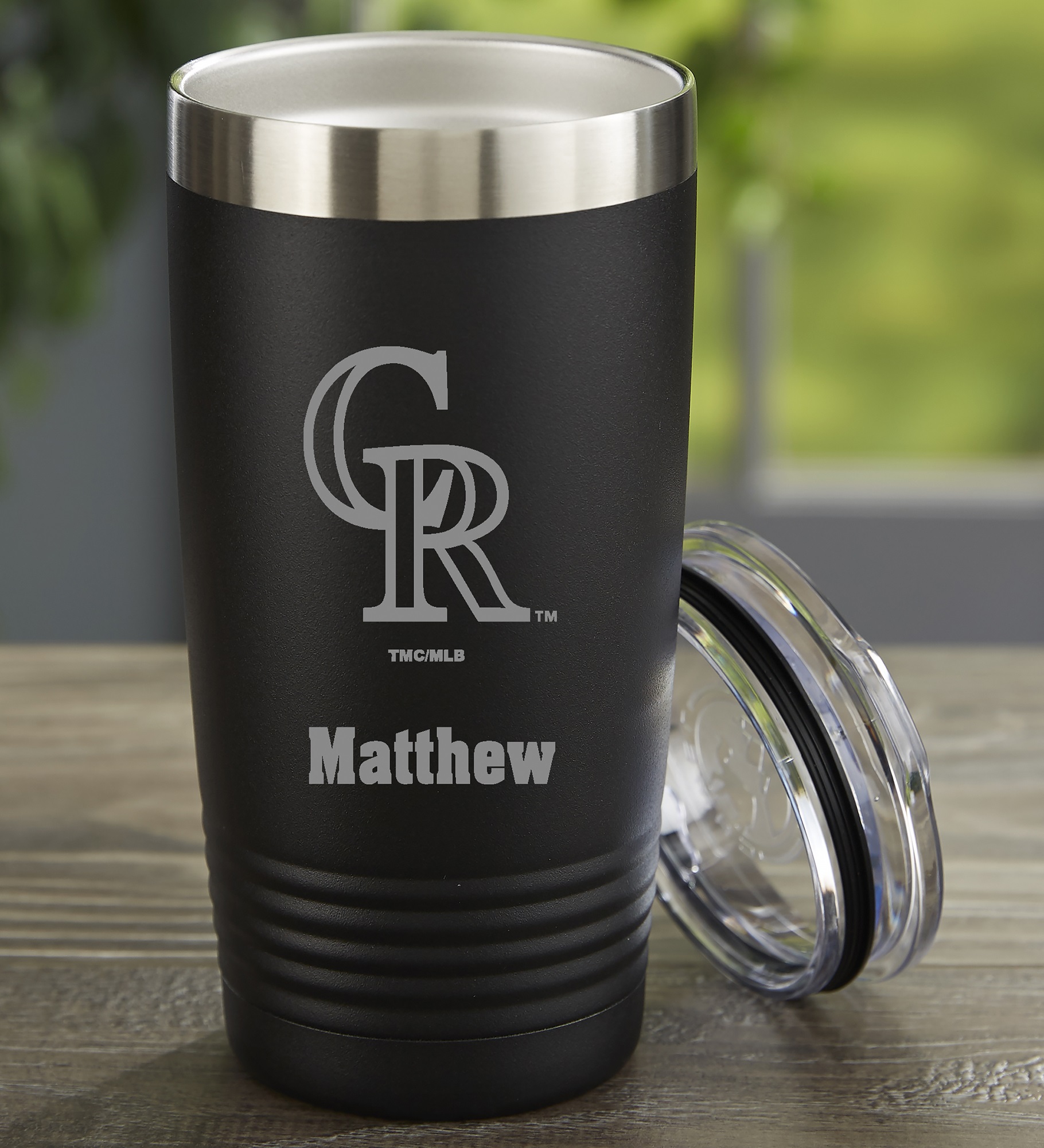 MLB Colorado Rockies Personalized Stainless Steel Tumbler