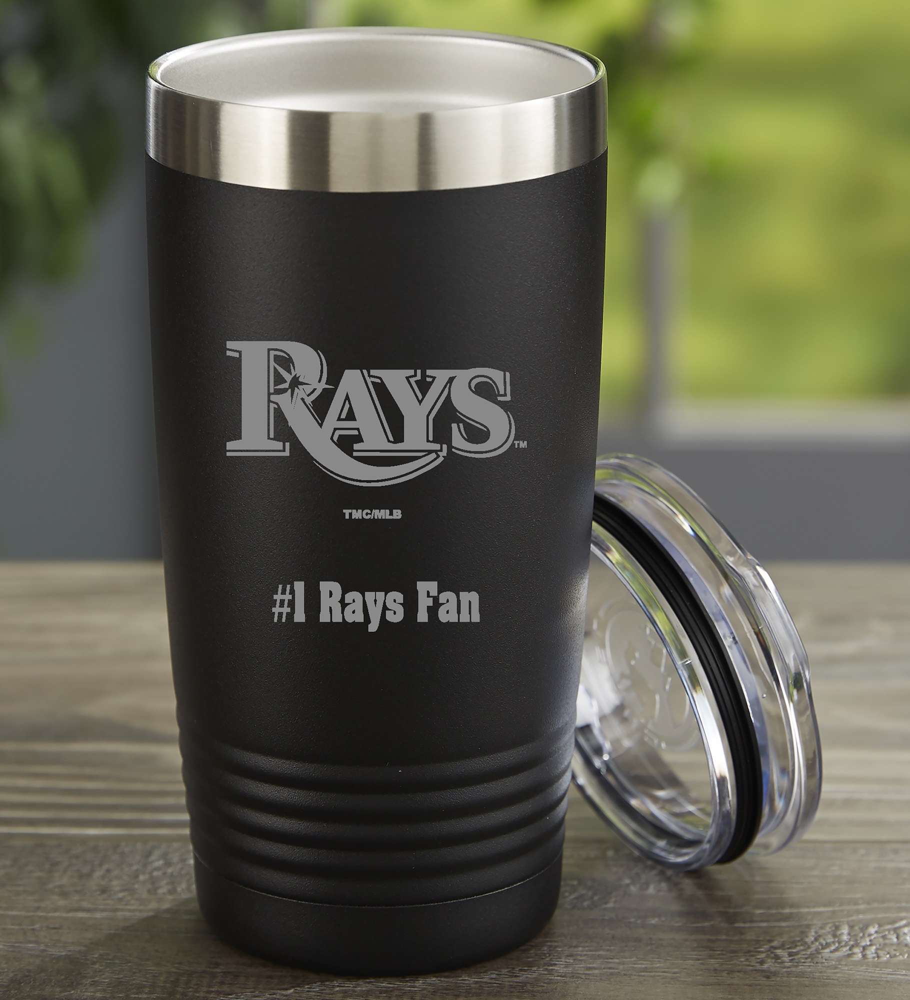 MLB Tampa Bay Rays Personalized Stainless Steel Tumbler