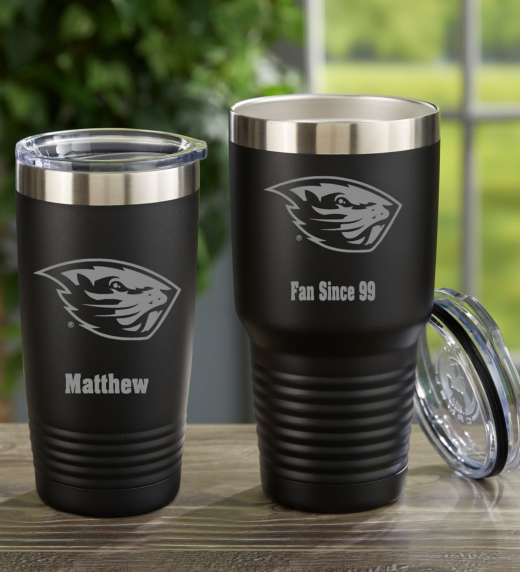 NCAA Oregon State Beavers Personalized Stainless Steel Tumbler