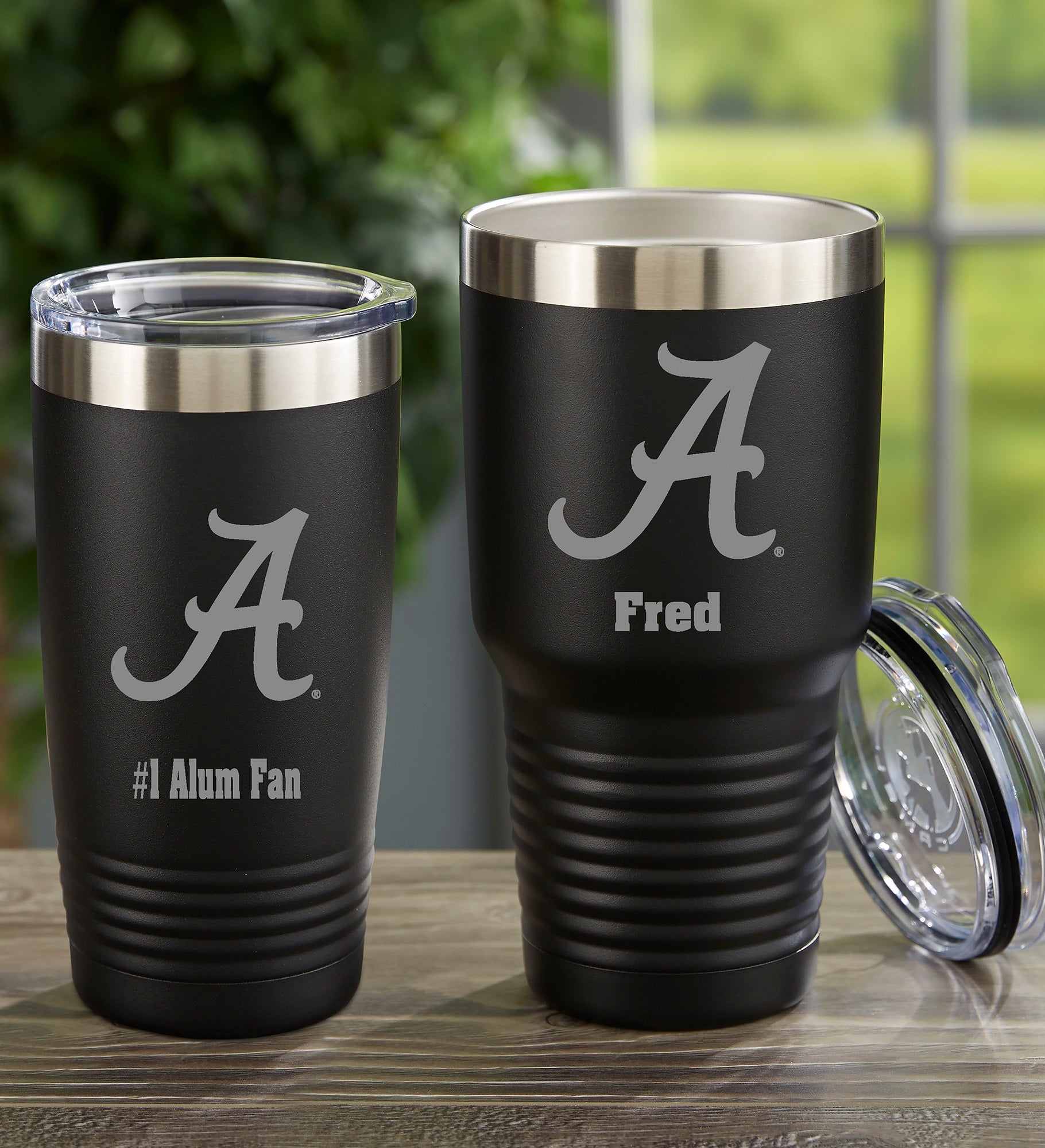 NCAA Alabama Crimson Tide Personalized Stainless Steel Tumbler