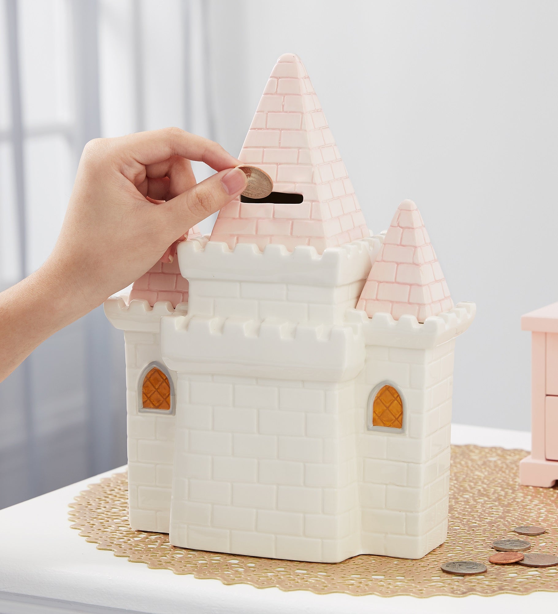 Princess Castle Personalized Piggy Bank