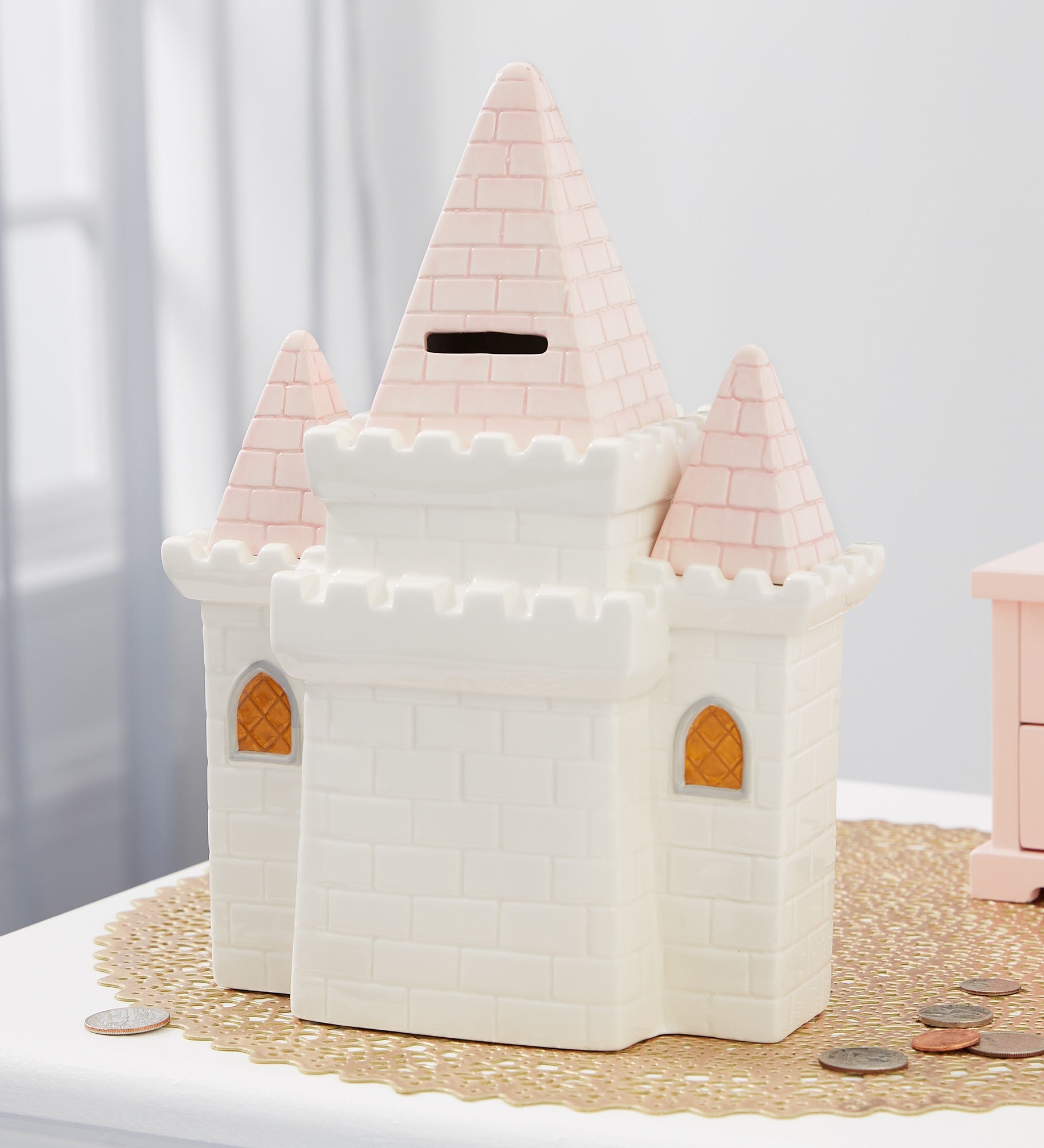 Princess Castle Personalized Piggy Bank