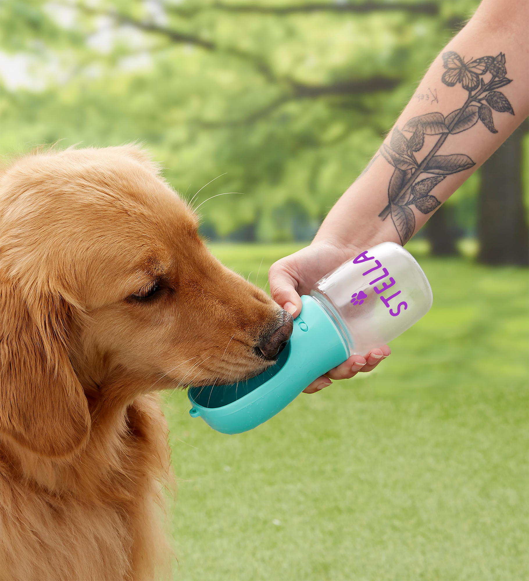 Portable Personalized Dog Water Bottle