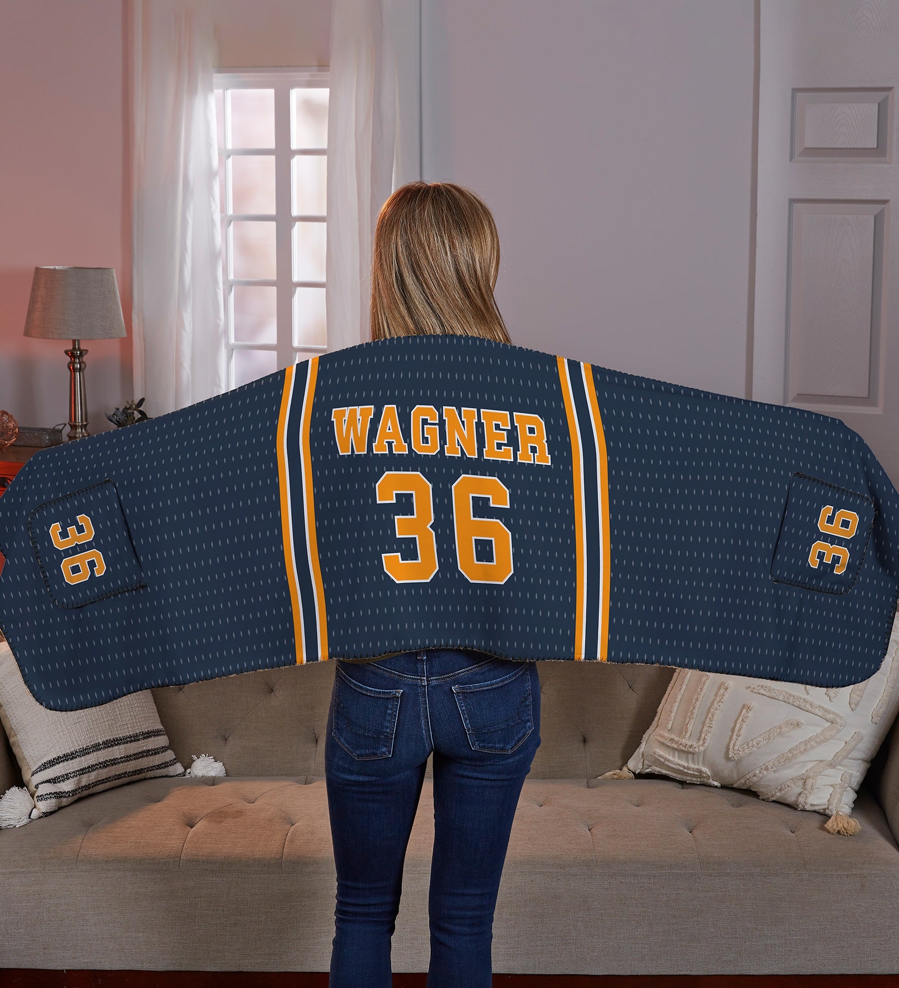 Sports Jersey Personalized Cuddle Wrap