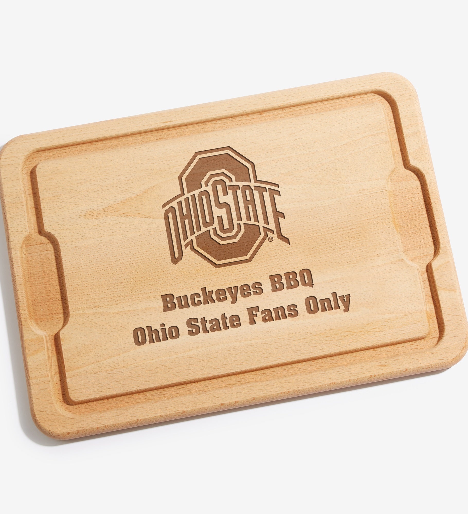 NCAA Ohio State Buckeyes Personalized Hardwood Cutting Board