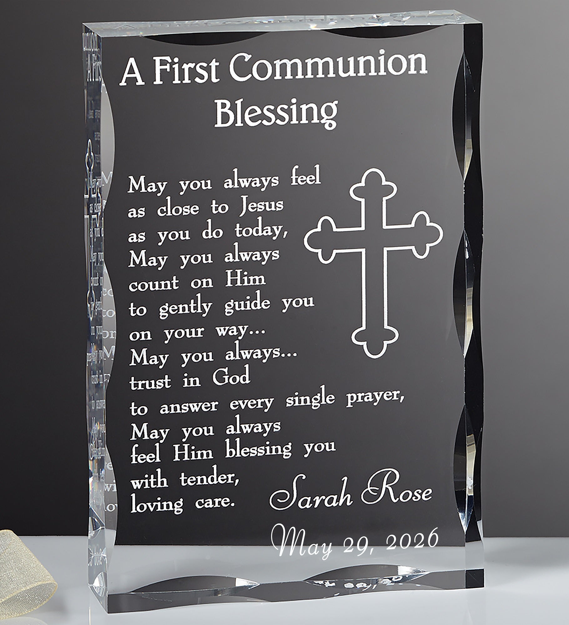 Communion Blessing Engraved Keepsake
