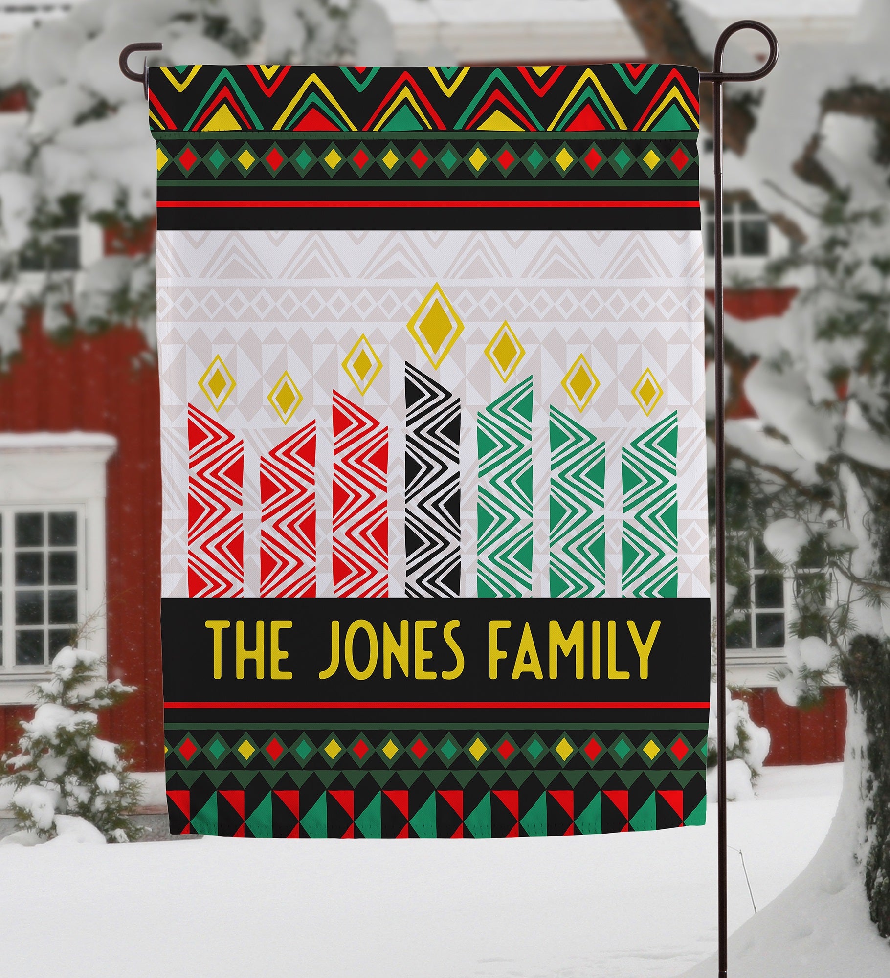 Kwanzaa Personalized Garden Flag