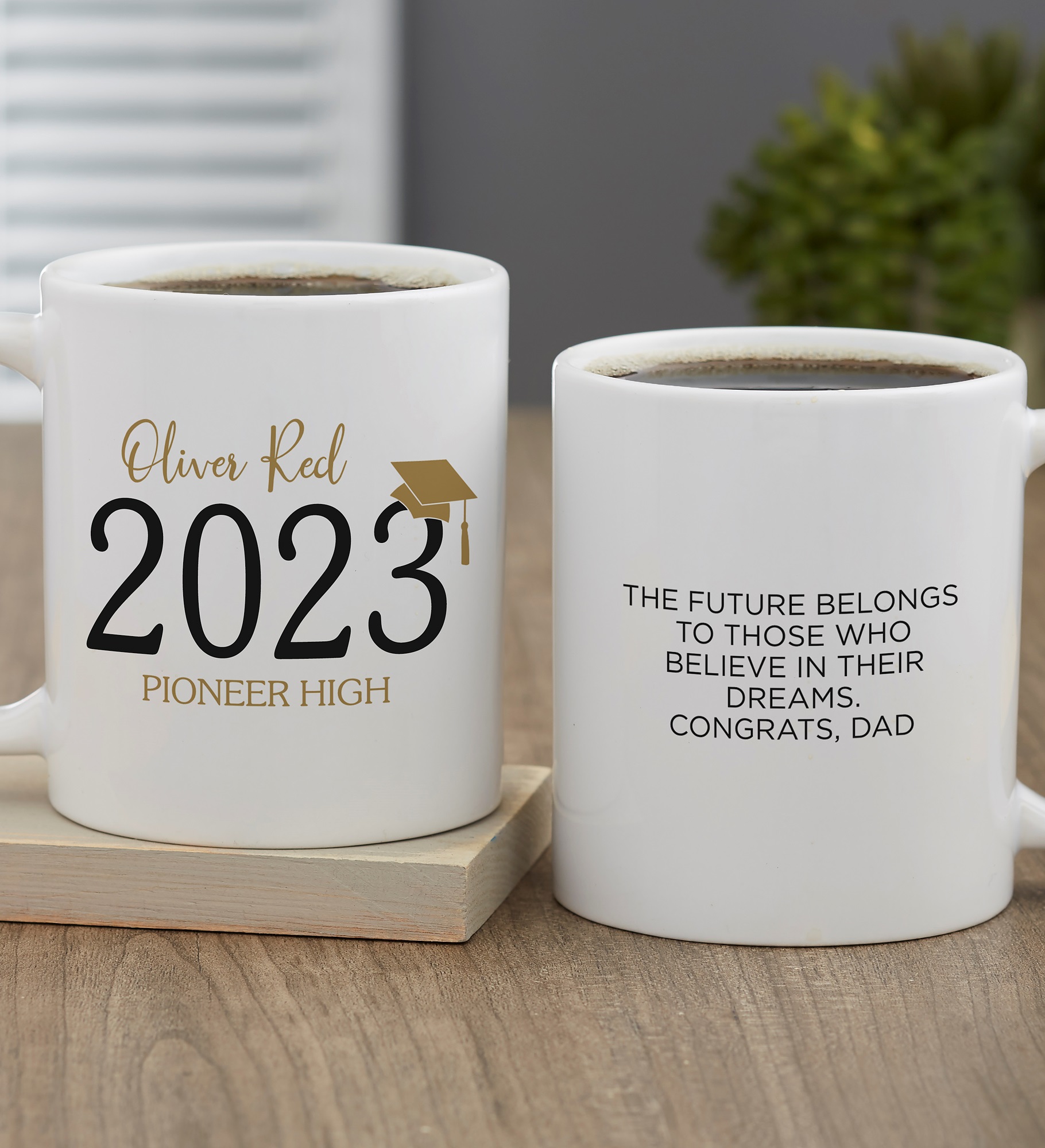 Classic Graduation Personalized Coffee Mugs
