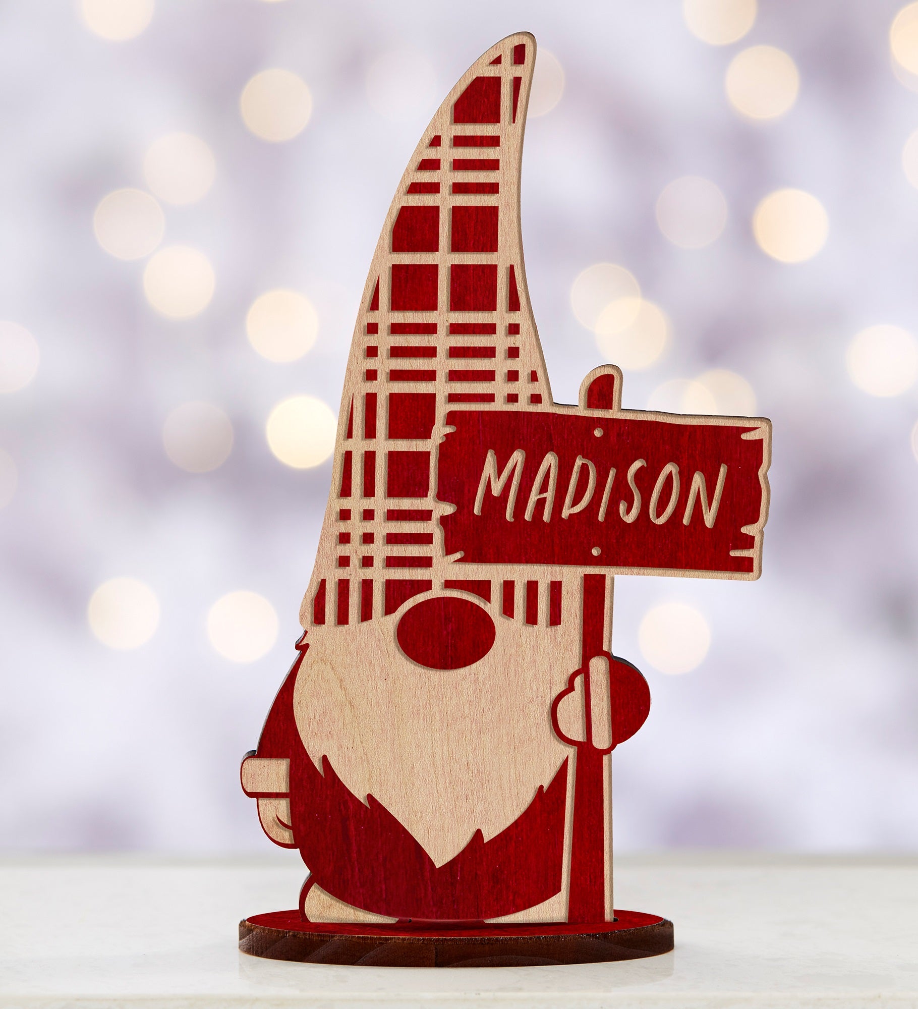 Personalized Wooden Christmas Gnomes